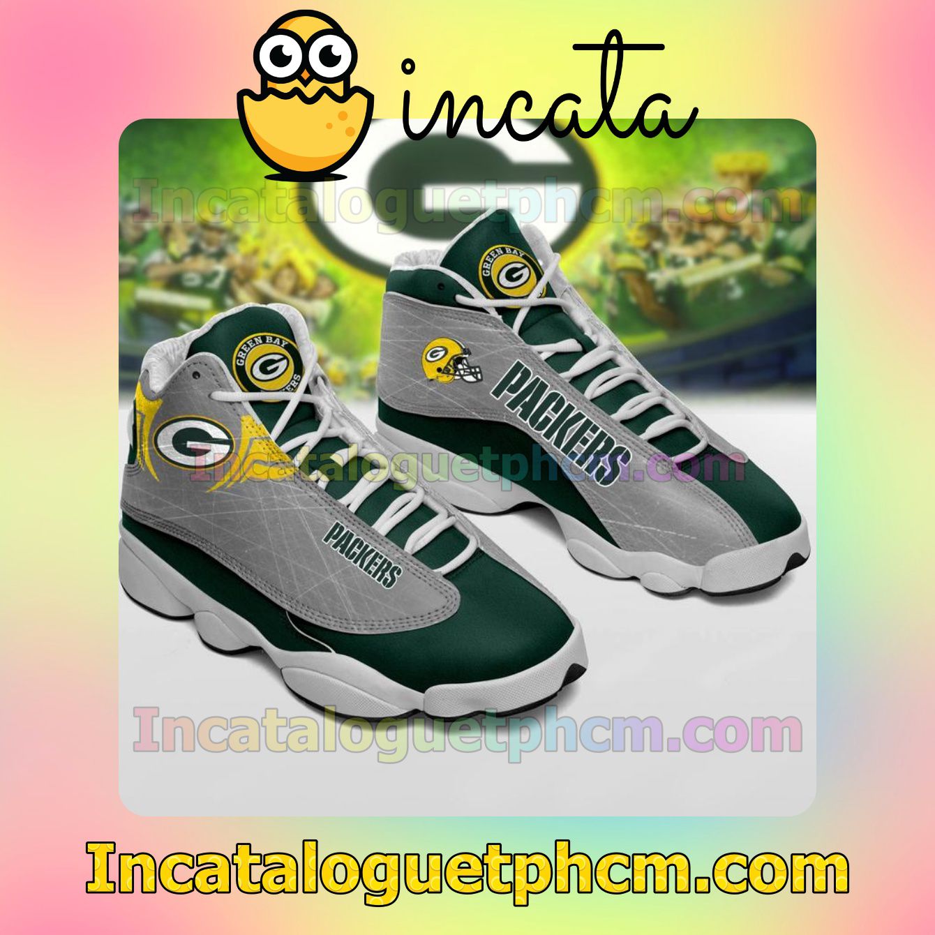 Green Bay Packers Gray Jordans