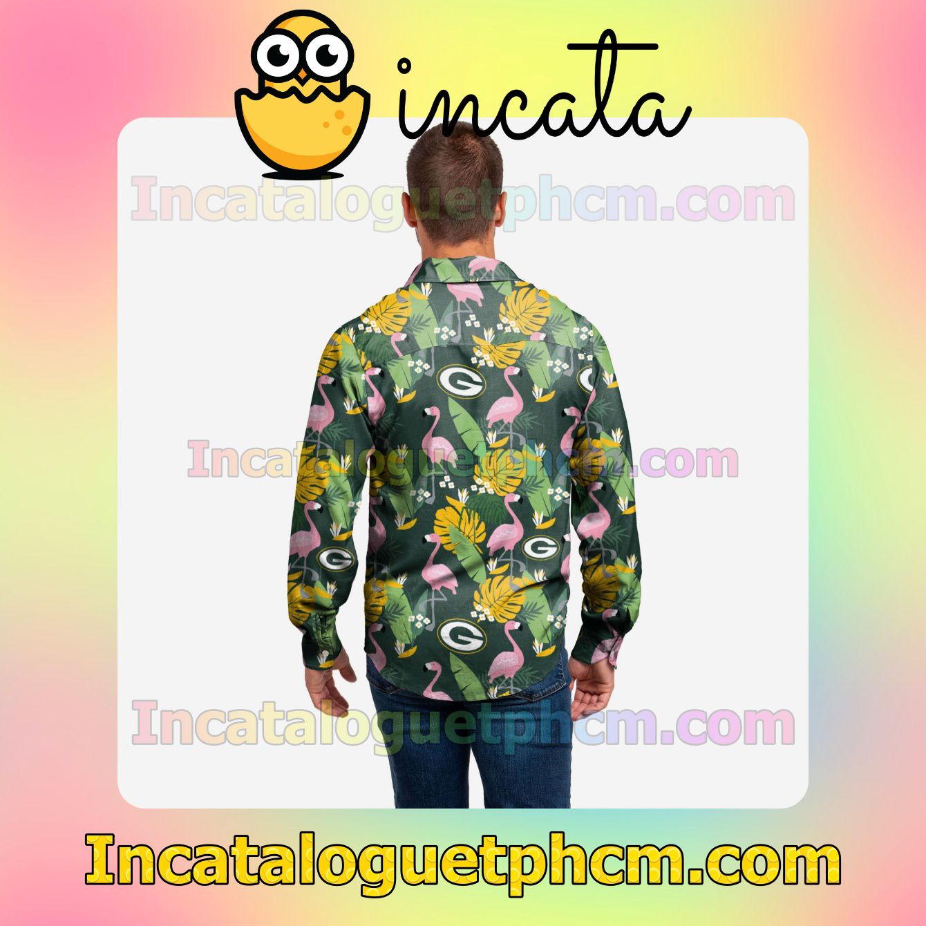 Very Good Quality Green Bay Packers Long Sleeve Floral Custom Shirts