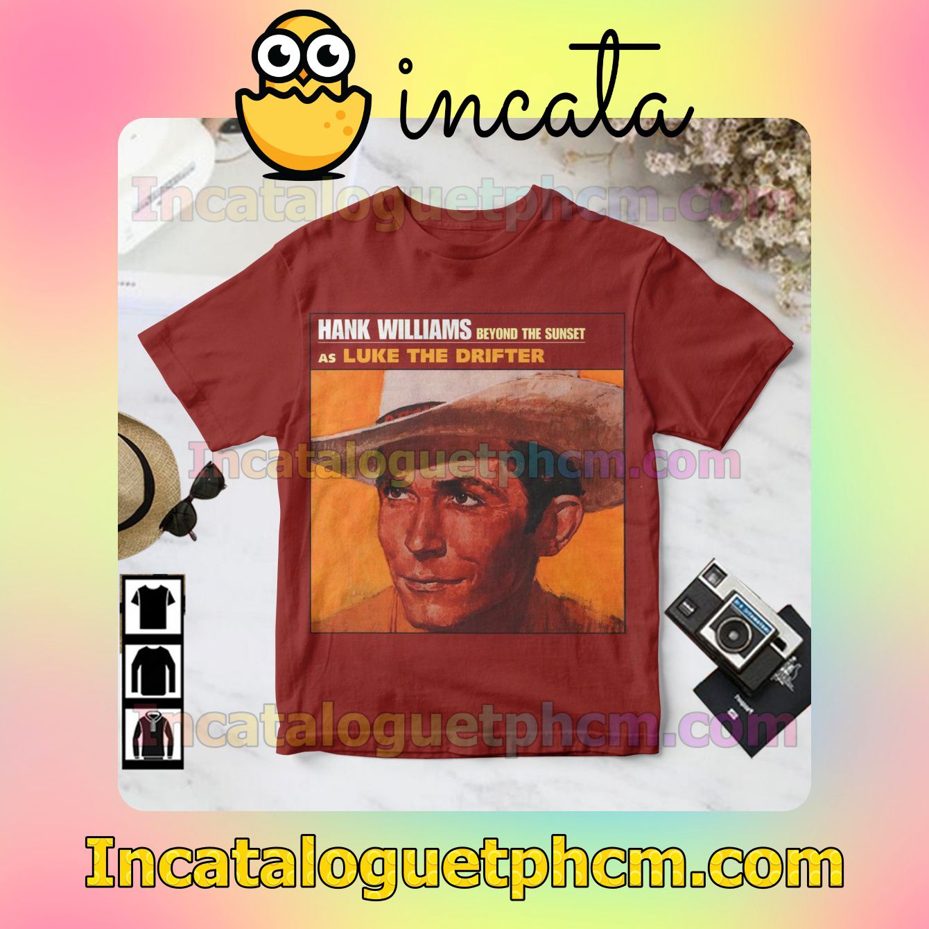 Hank Williams Beyond The Sunset Album Cover Gift Shirt