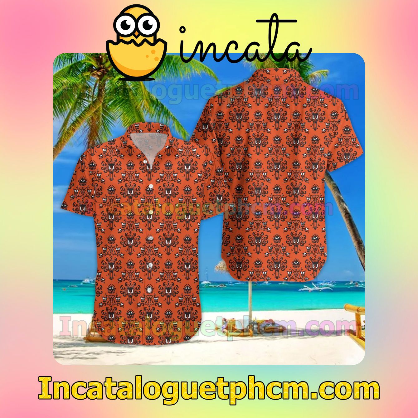 Haunted Mansion Funny Hawaiian Beach Shirt