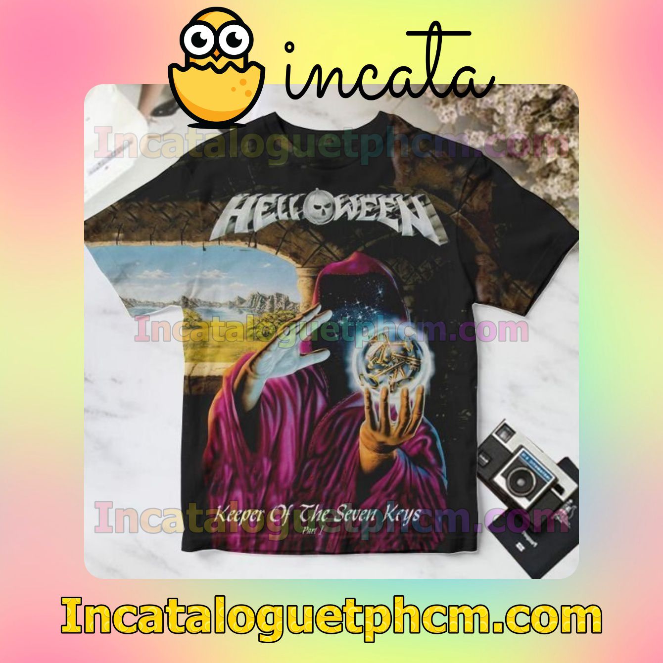 Helloween Keeper Of The Seven Keys Part I Album Cover Personalized Shirt