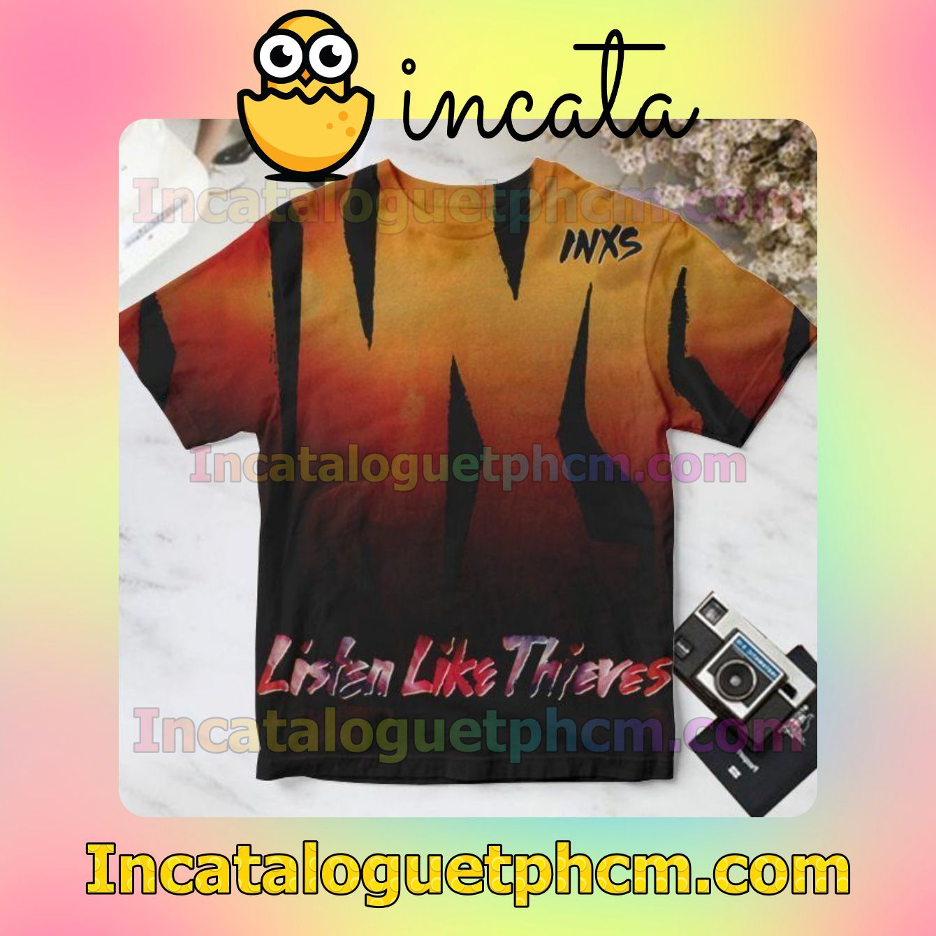 Inxs Listen Like Thieves Album Cover For Fan Personalized T-Shirt