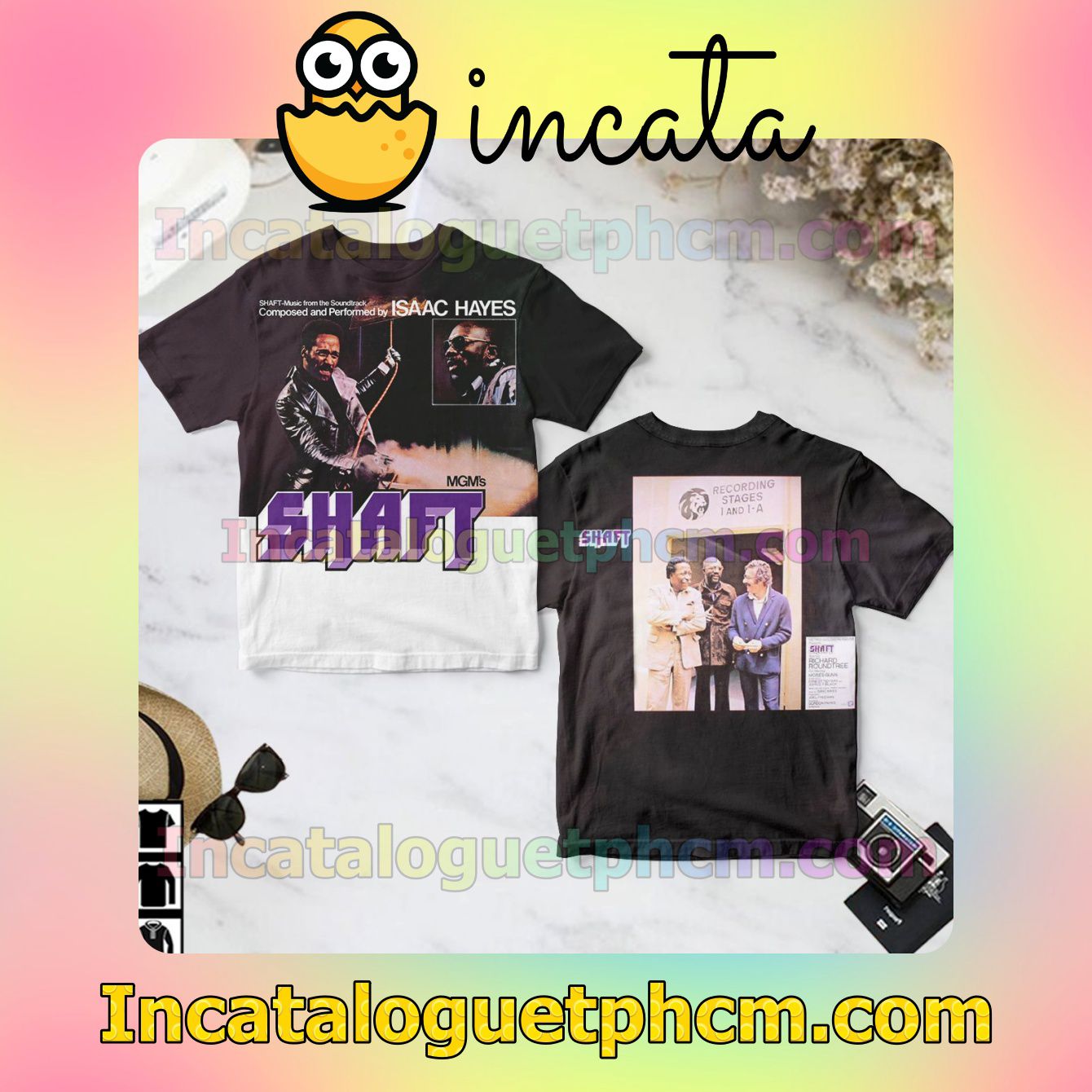 Isaac Hayes Shaft Album Cover Gift Shirt