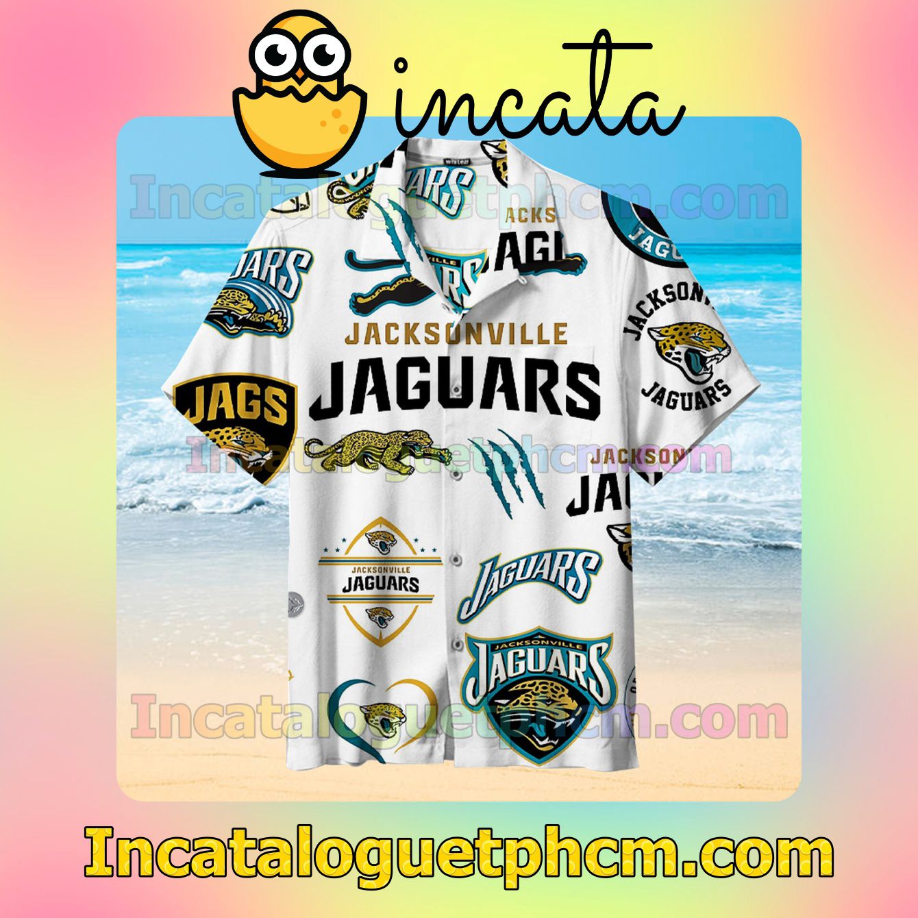 Jacksonville Jaguar Tiger Print Vacation Shirt