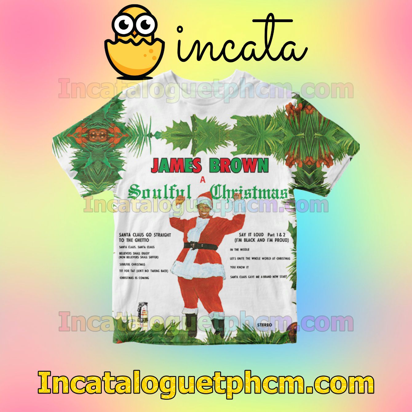 James Brown A Soulful Christmas Album Cover Personalized Shirt