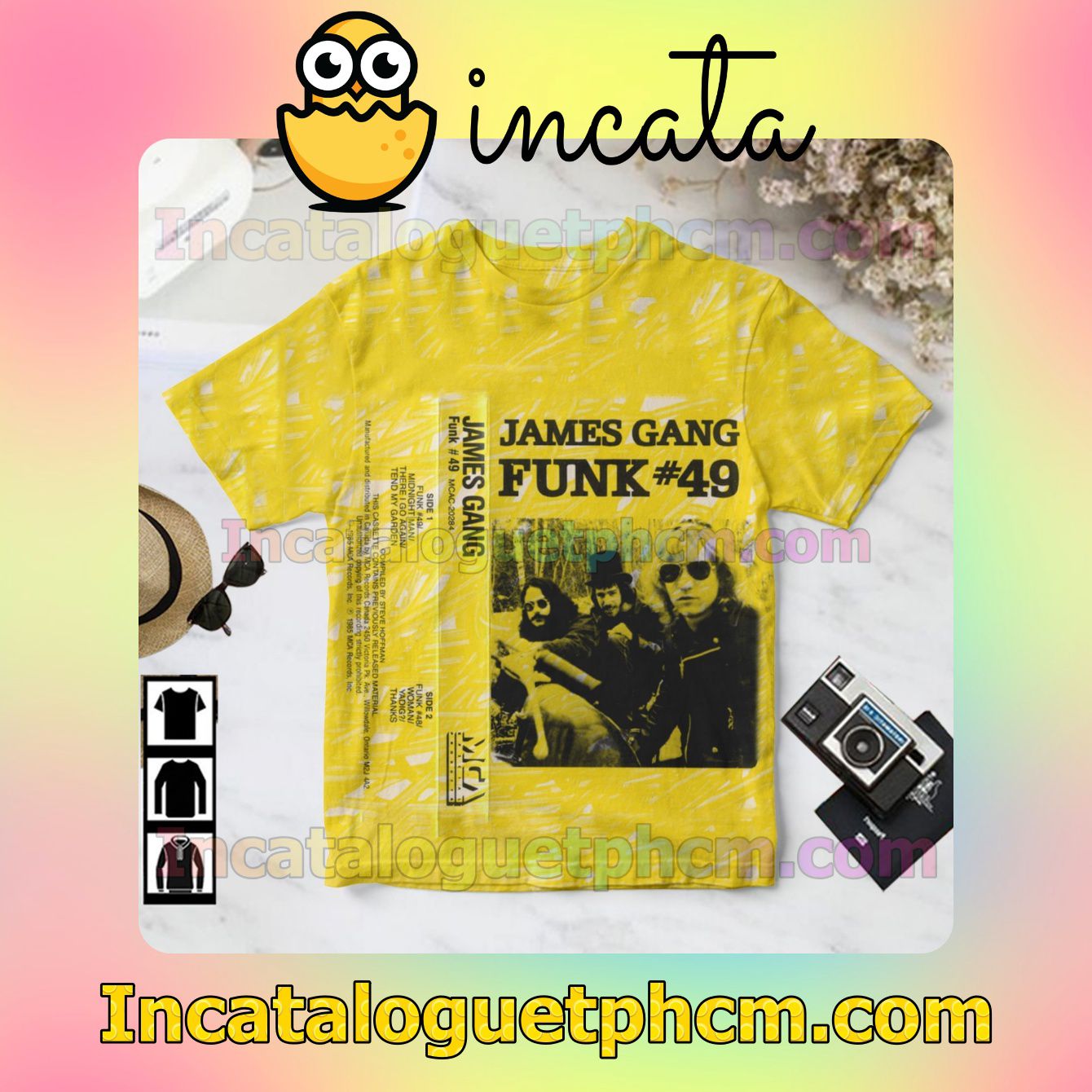 James Gang Funk 49 Single Cover Yellow Gift Shirt
