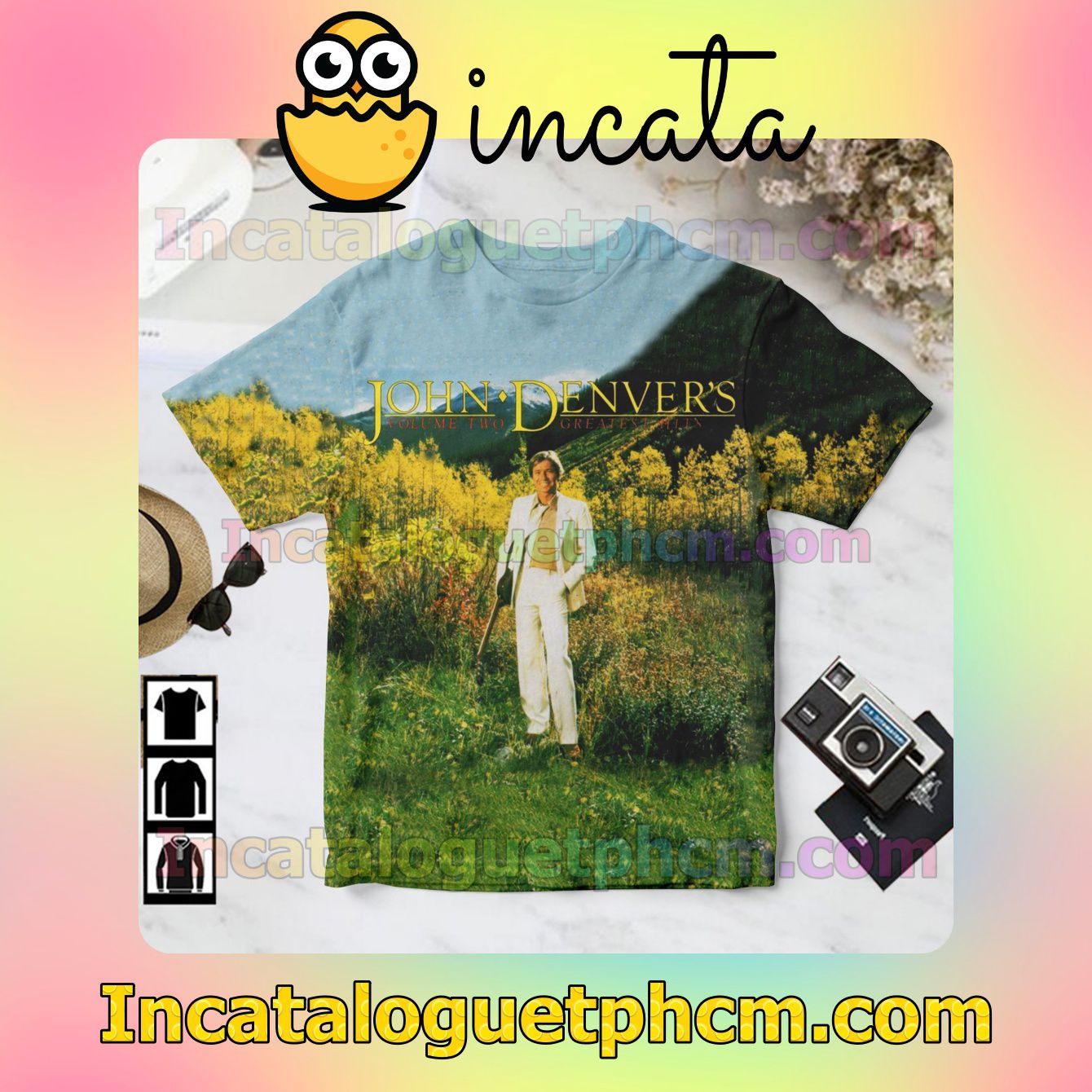 John Denver Greatest Hits Volume 2 Album Cover Gift Shirt