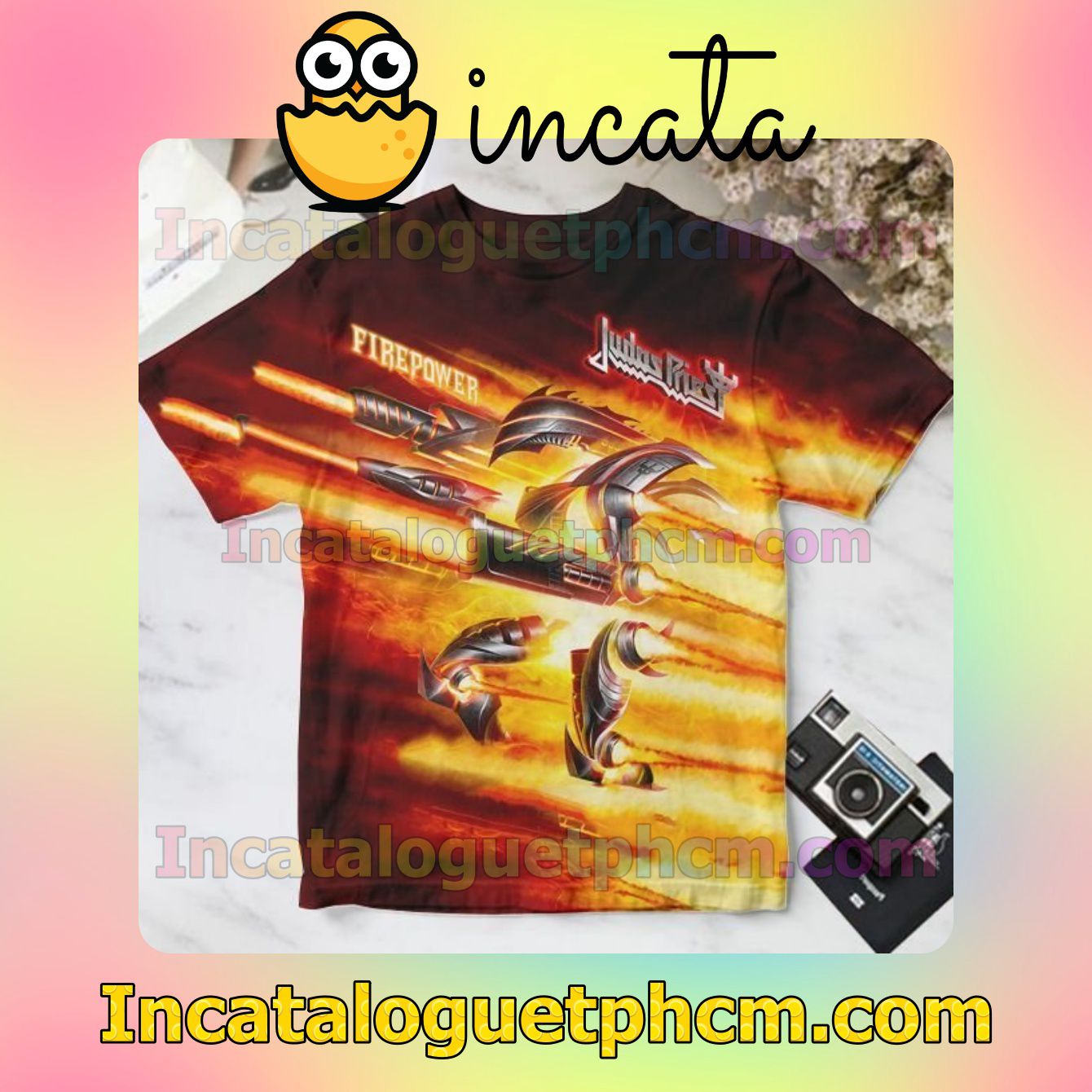 Judas Priest Firepower Album Cover Personalized Shirt
