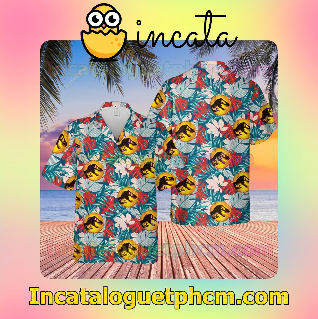 Jurassic World Summer Beach Shirt