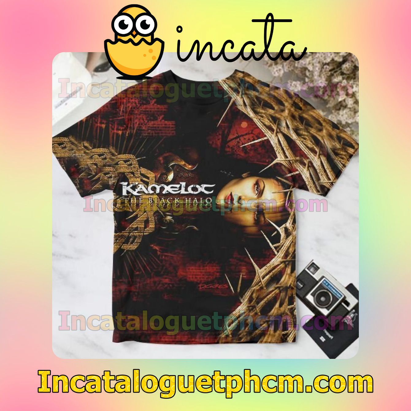 Kamelot The Black Halo Album Cover For Fan Shirt