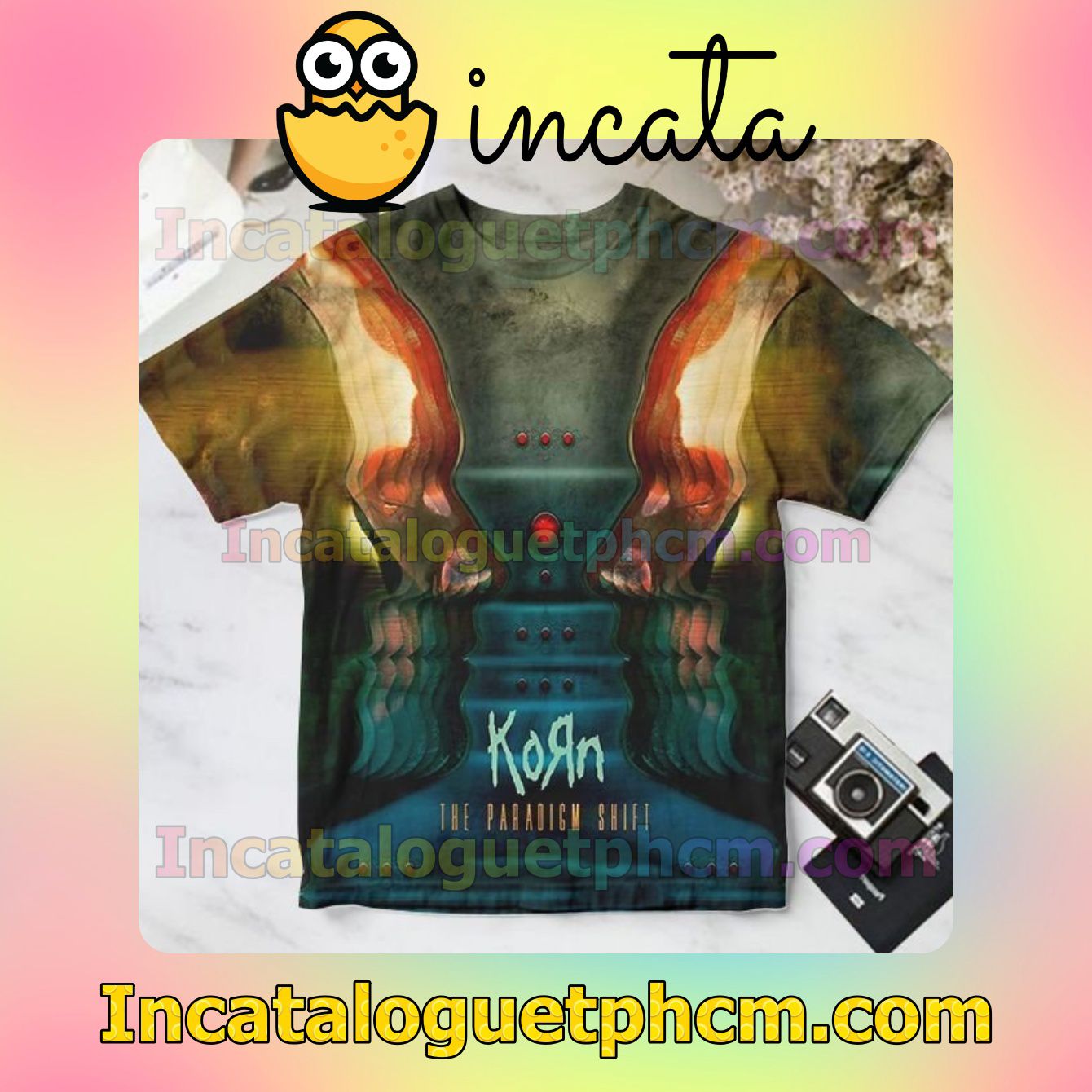 Korn The Paradigm Shift Album Cover For Fan Shirt