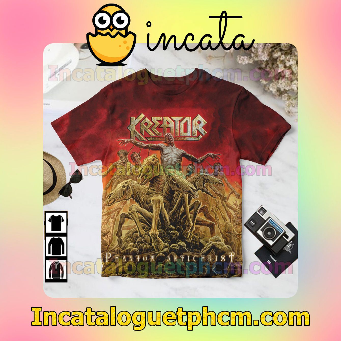 Kreator Phantom Antichrist Album Cover Gift Shirt