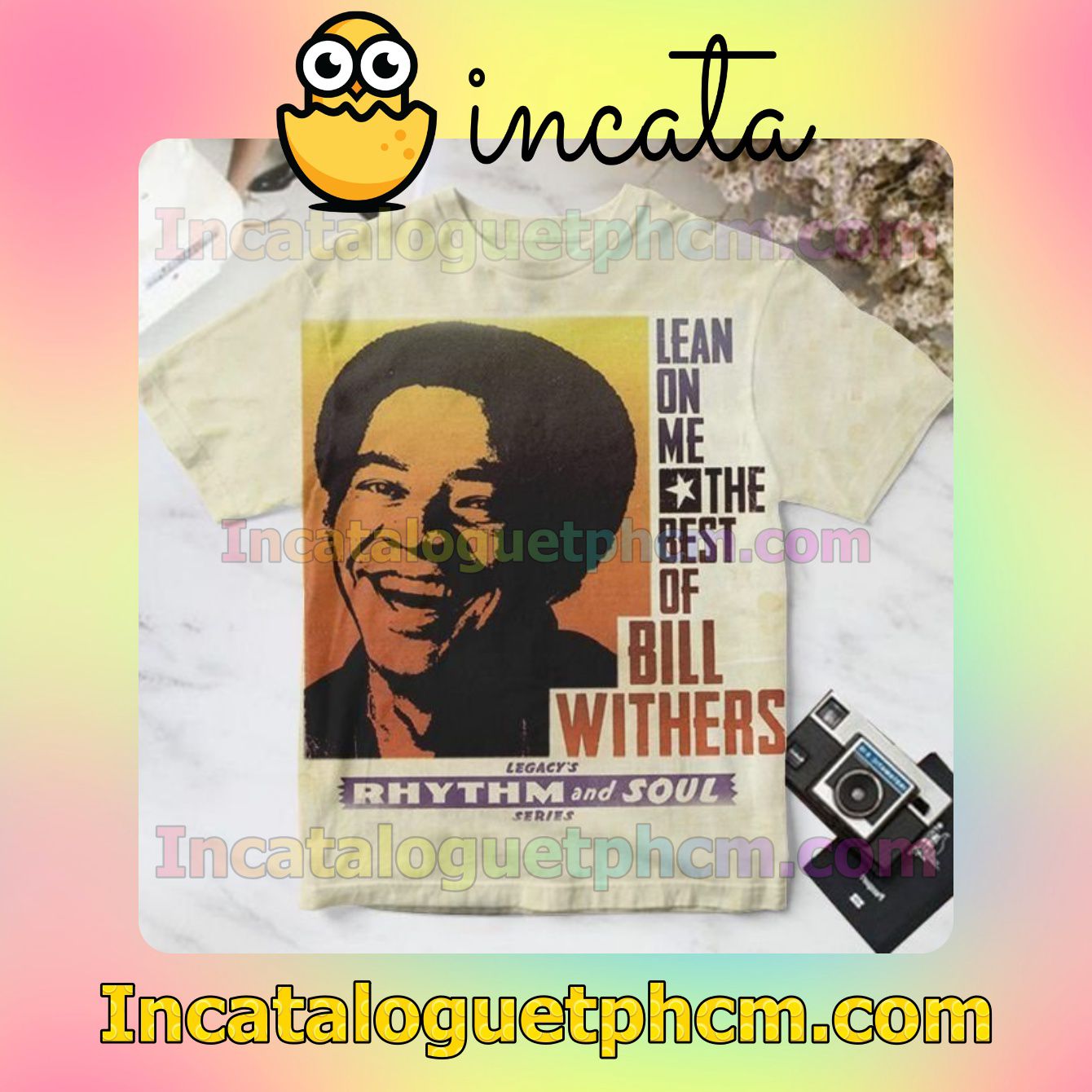 Lean On Me The Best Of Bill Withers Album Cover Personalized Shirt