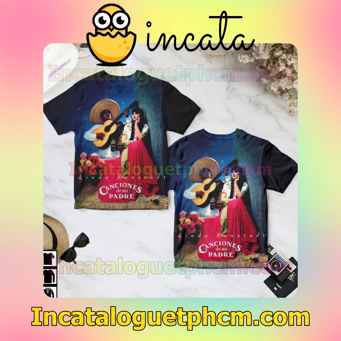 Linda Ronstadt Canciones De Mi Padre Album Cover Gift Shirt