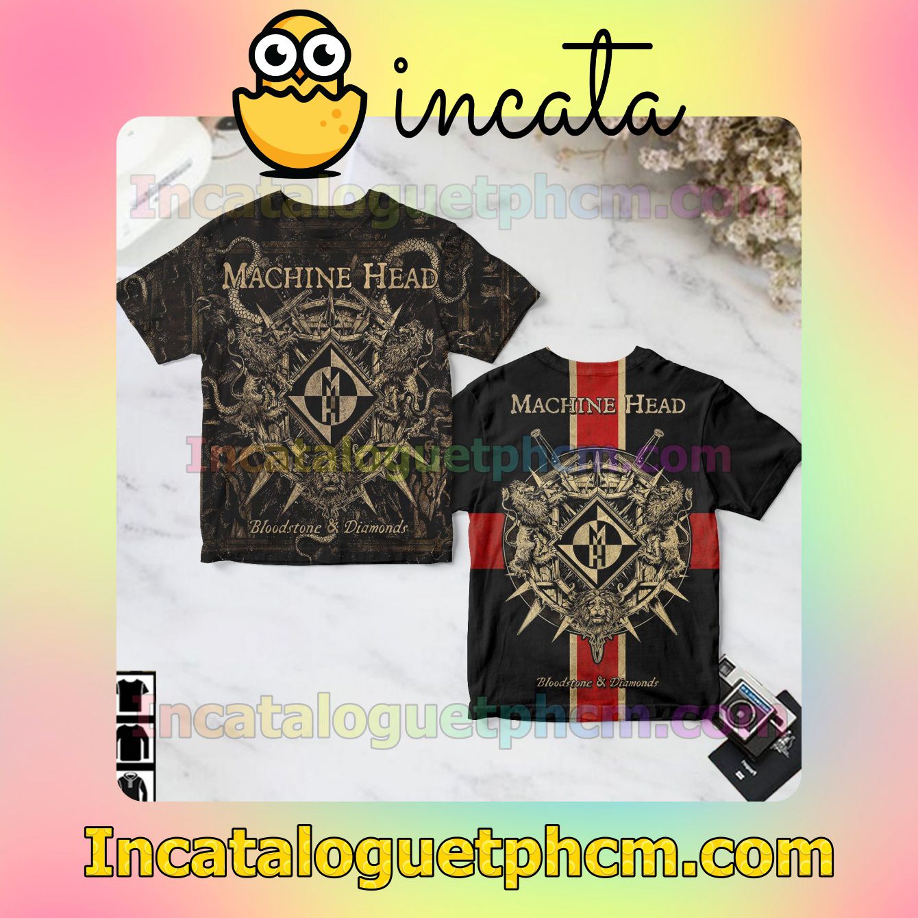 Machine Head Bloodstone And Diamonds Album Cover Gift Shirt