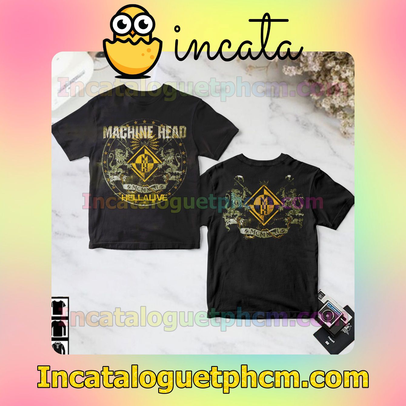 Machine Head Hellalive Album Cover Black Gift Shirt