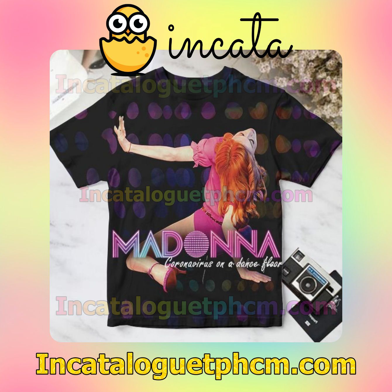 Madonna Coronavirus On A Dance Floor Personalized Shirt