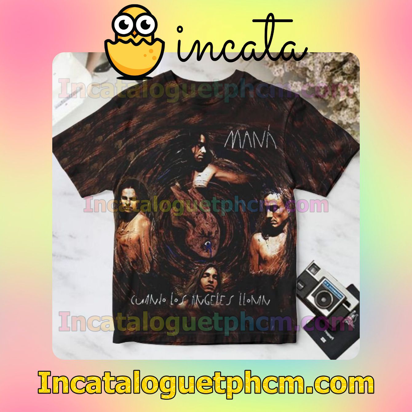 Maná Cuando Los Ángeles Lloran Album Cover Personalized Shirt