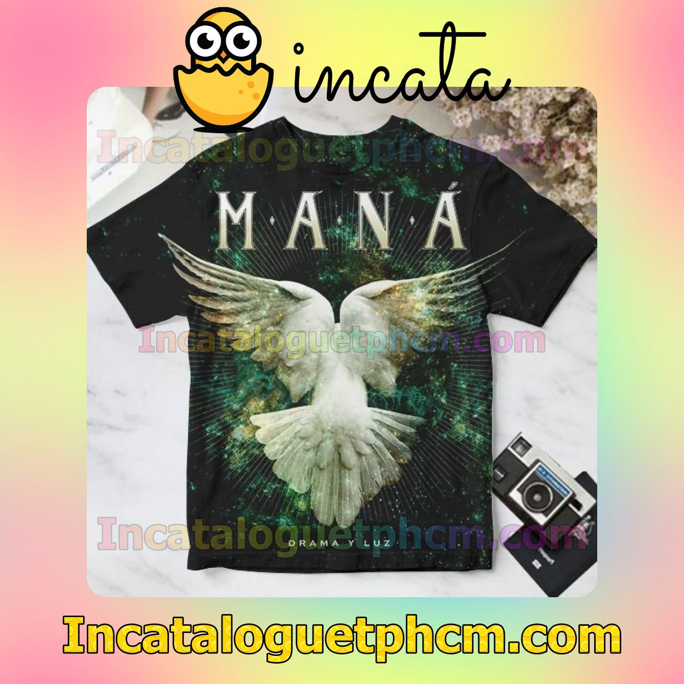 Maná Drama Y Luz Album Cover For Fan Shirt