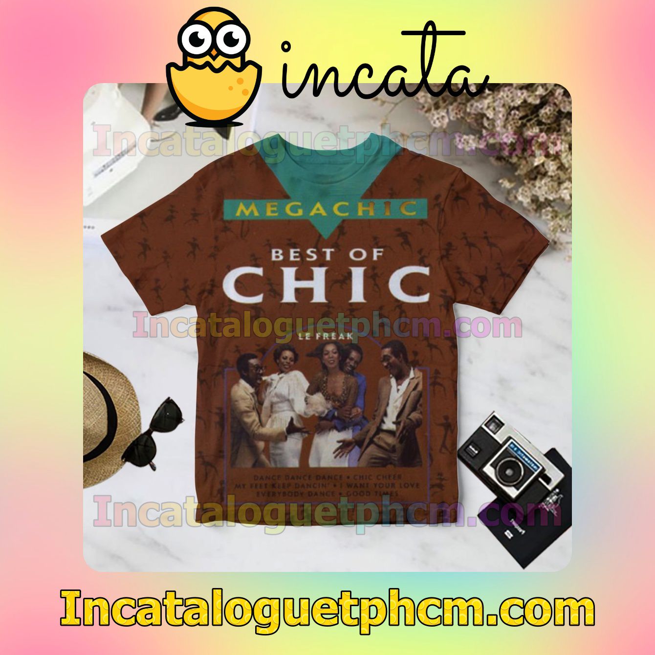 Megachic Best Of Chic Compilation Album Cover For Fan Personalized T-Shirt