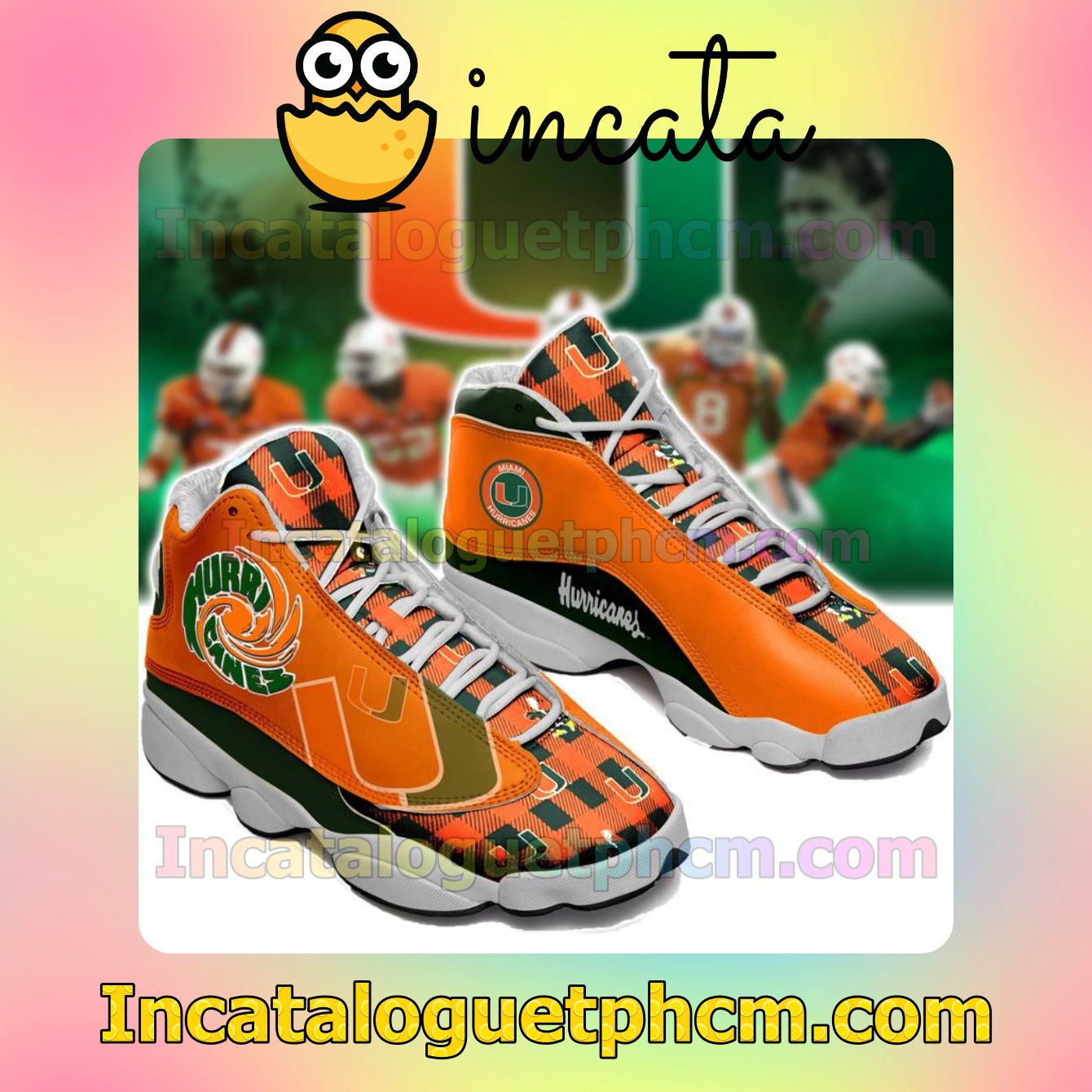 Miami Hurricanes Orange Form Jordans