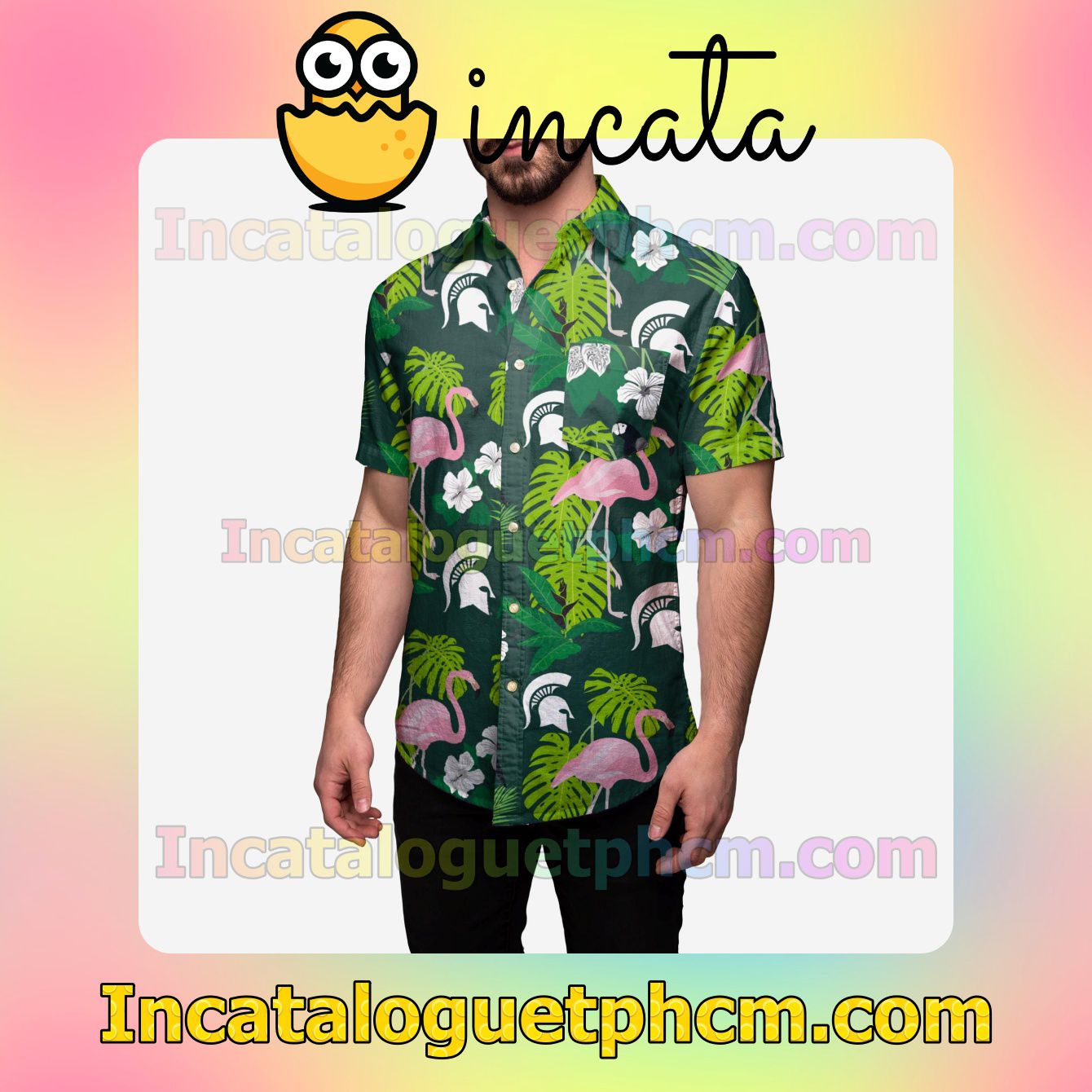 Michigan State Spartans Floral Custom Shirts