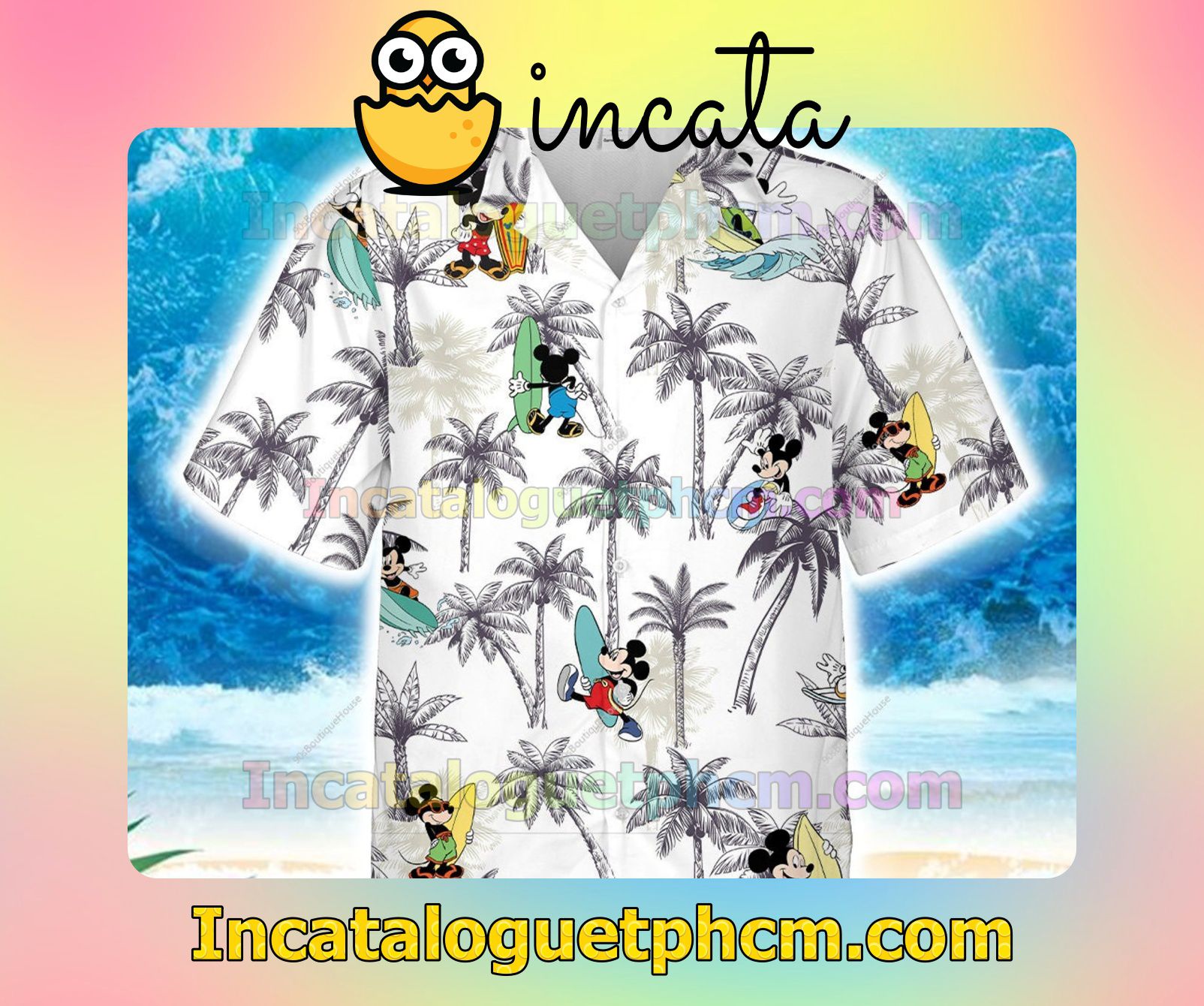Mickey Mouse Summer Beach Shirt