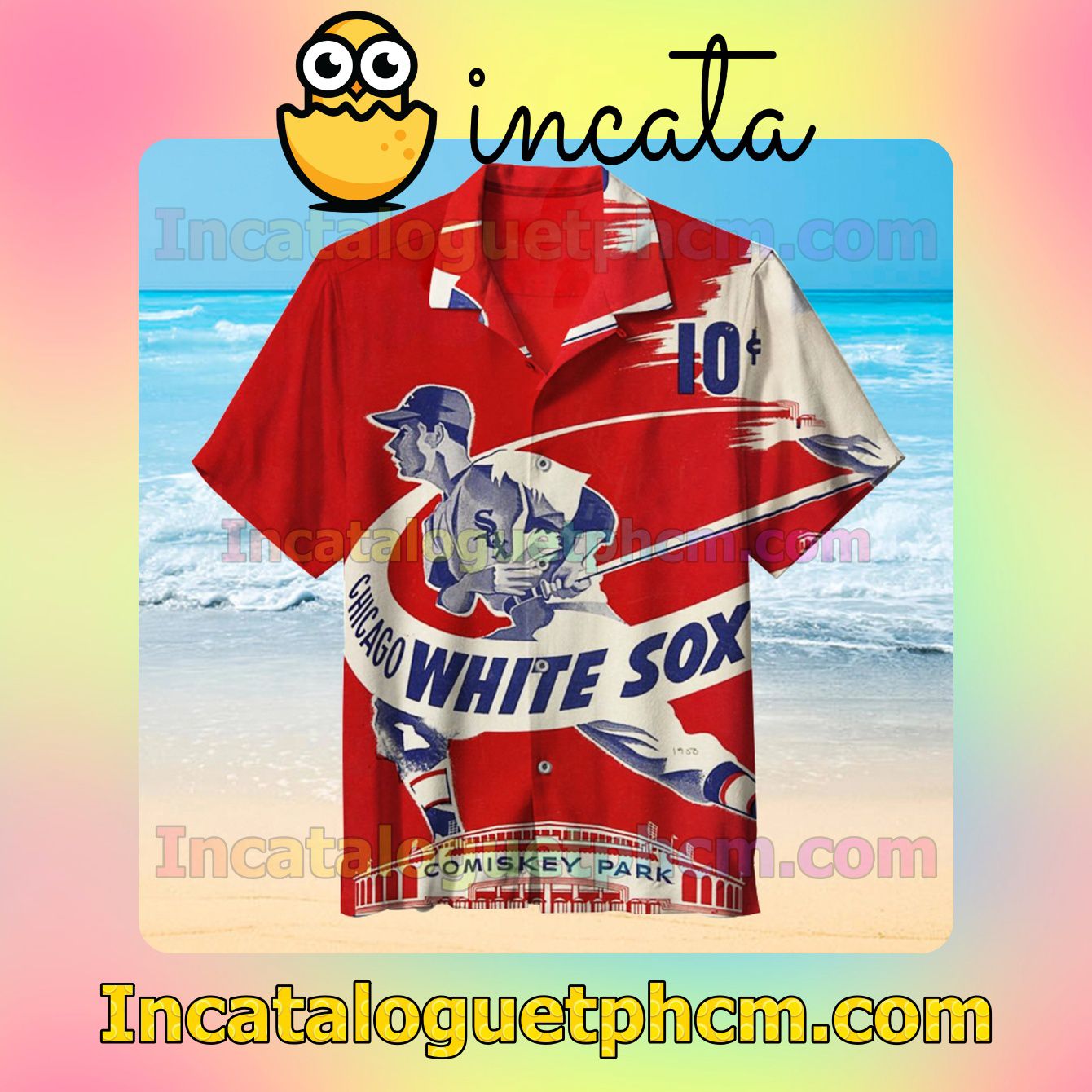Mlb Chicago White Sox Baseball Comiskey Park Red Vacation Shirt