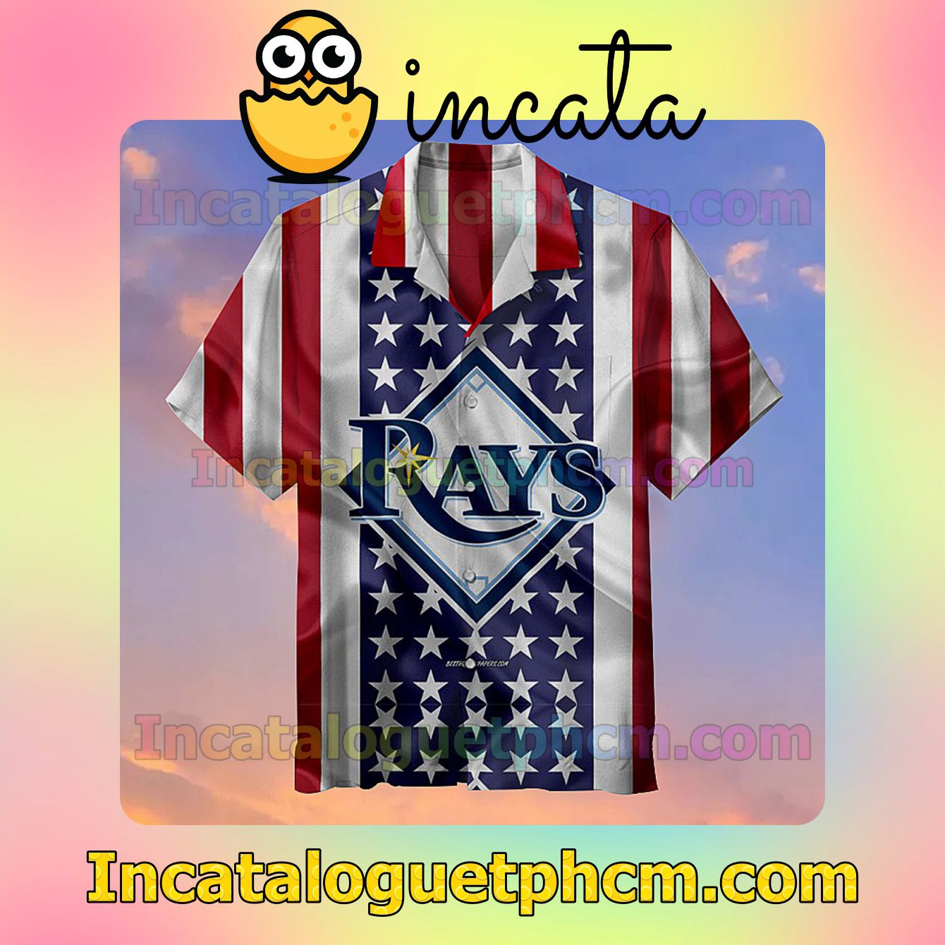 Mlb Tampa Bay Rays American Flag Vacation Shirt