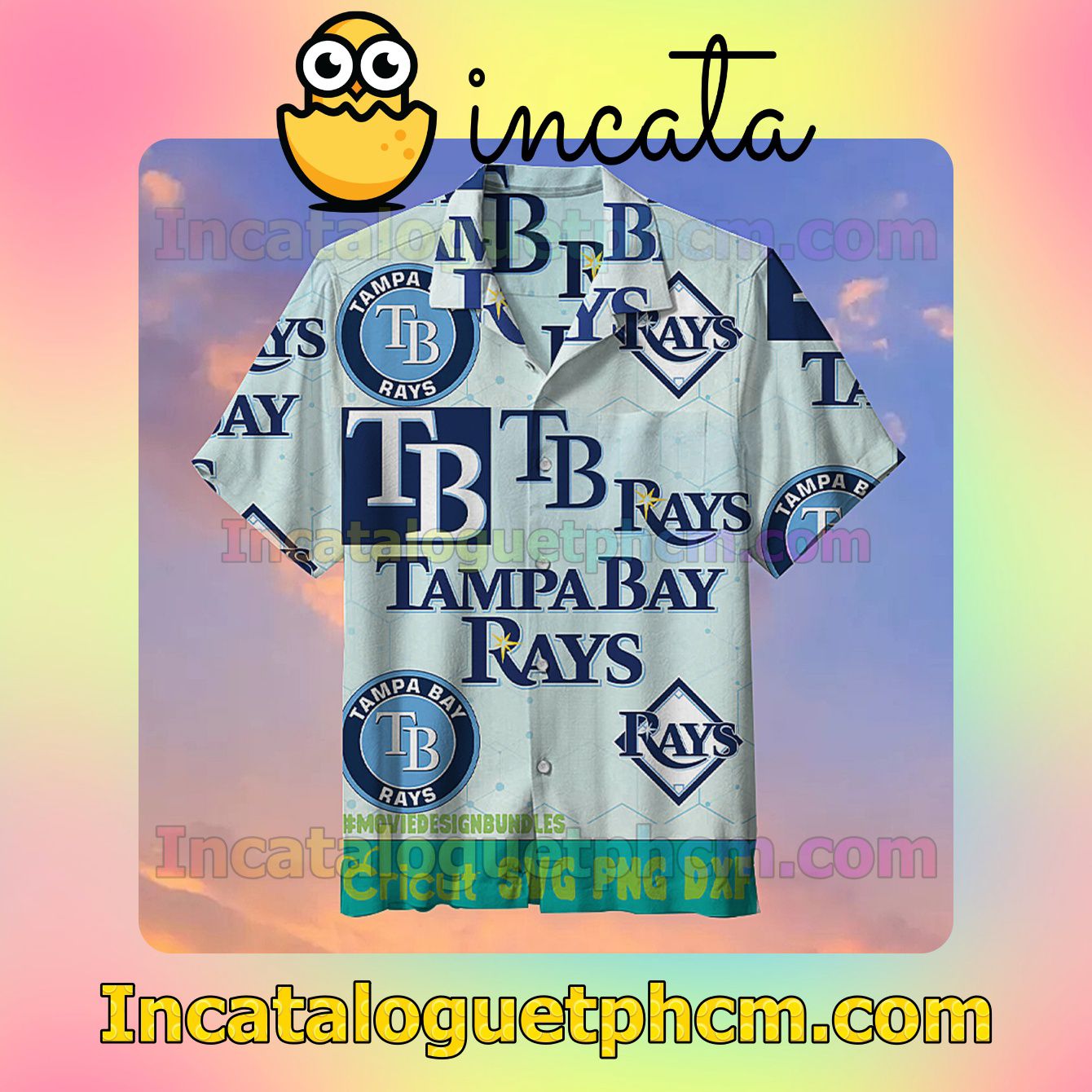 Mlb Tampa Bay Rays Pastel Grey Green Vacation Shirt