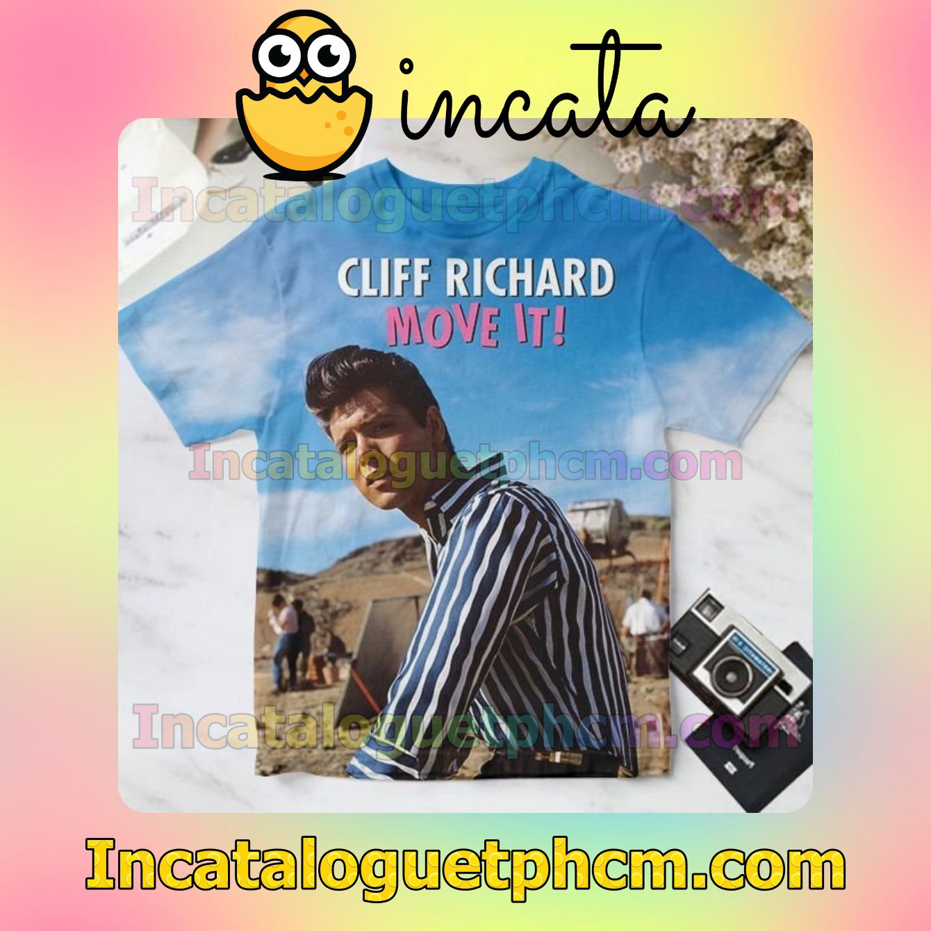 Move It Song By Cliff Richard Blue For Fan Shirt