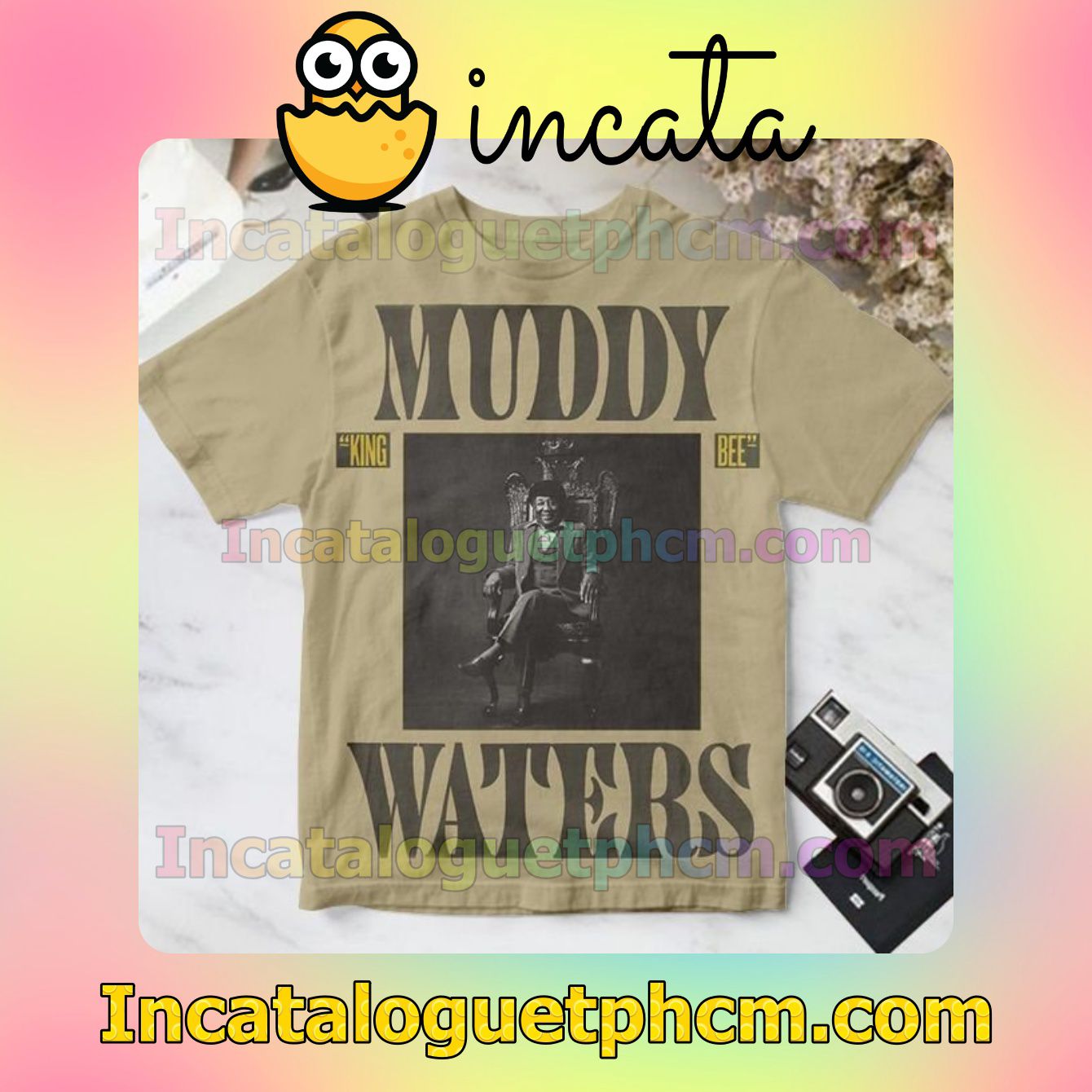 Muddy Waters King Bee Album Cover For Fan Shirt
