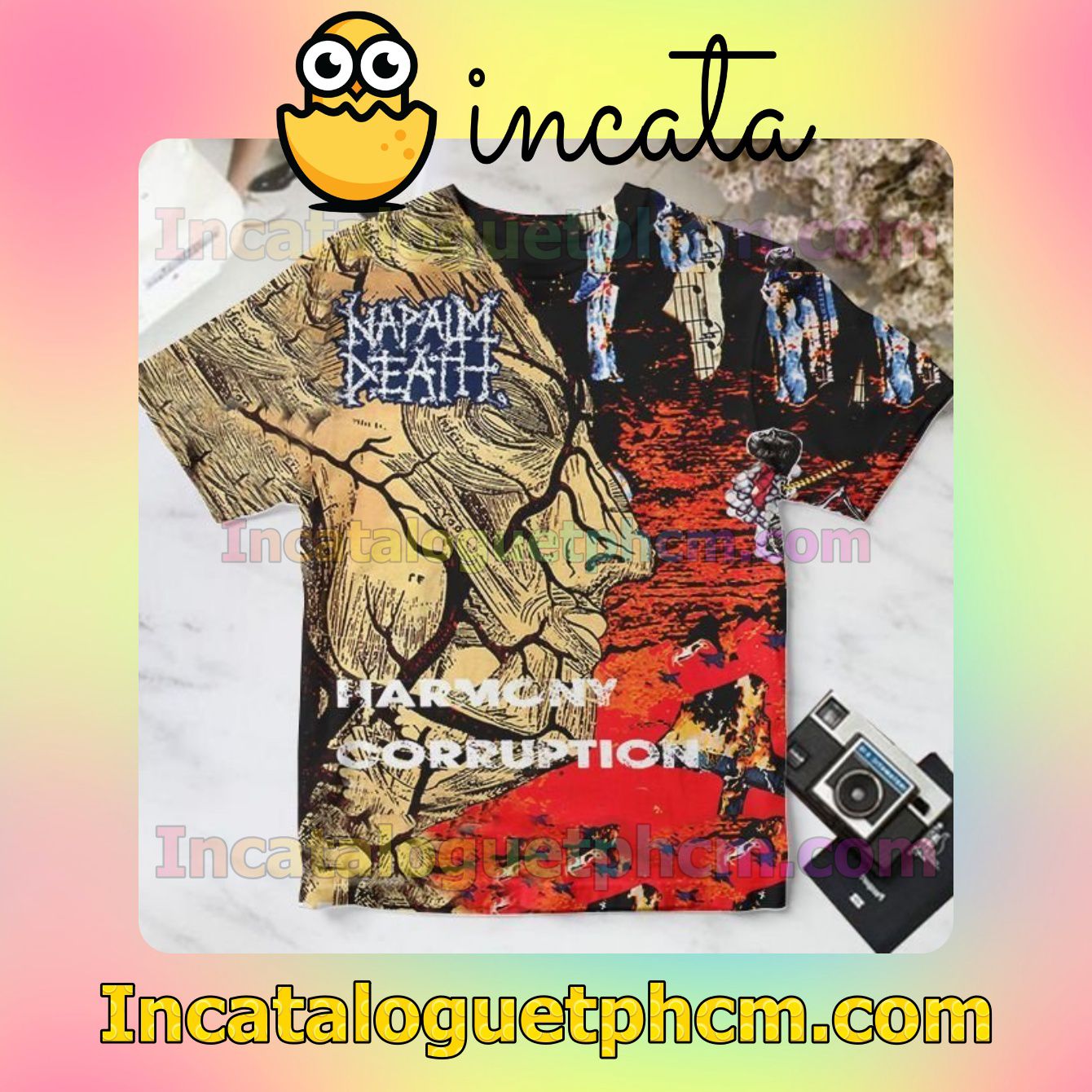 Napalm Death Harmony Corruption Album Cover Personalized Shirt
