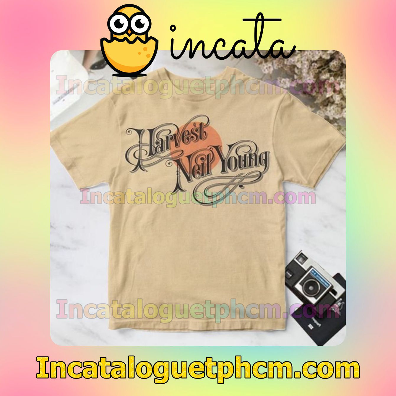 Neil Young Harvest Album Cover For Fan Personalized T-Shirt