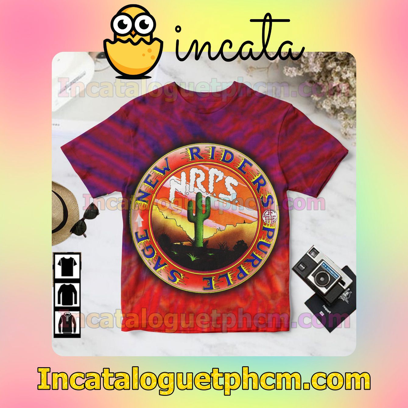 New Riders Of The Purple Sage Album Cover Red For Fan Shirt