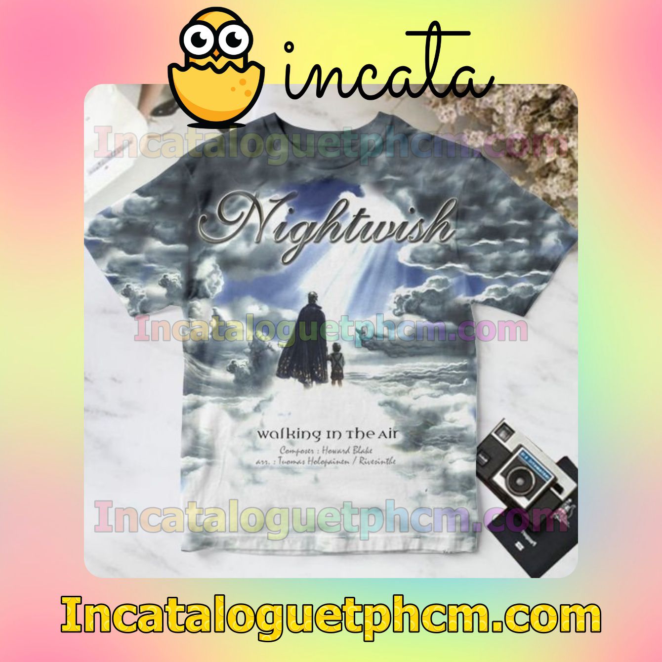 Nightwish Walking In The Air The Greatest Ballads Compilation Album Cover Personalized Shirt