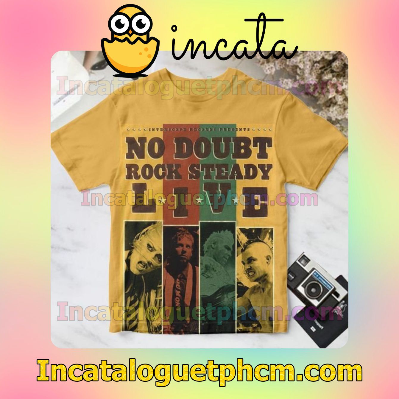 No Doubt Rock Steady Live Album Cover Personalized Shirt