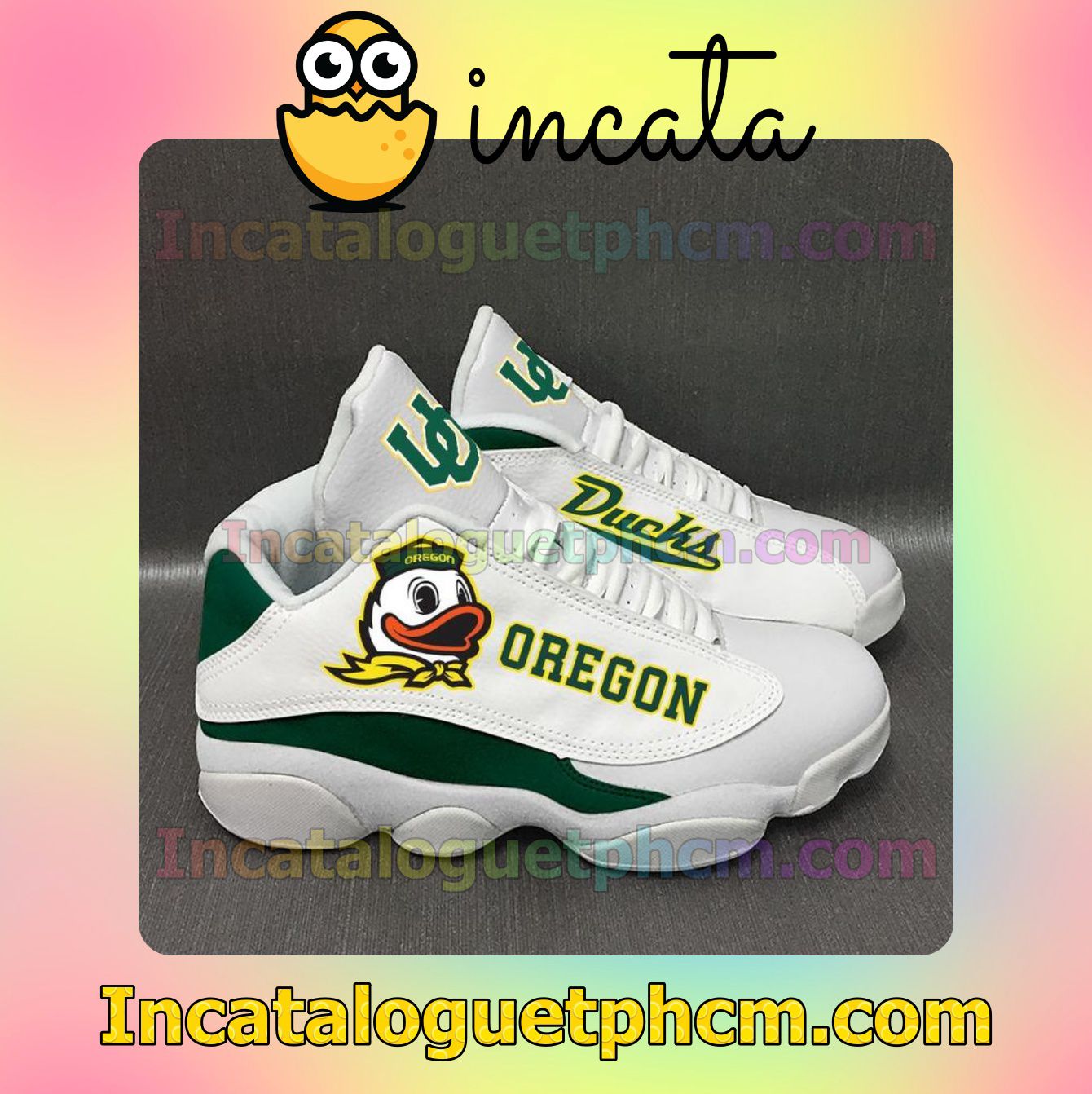 Oregon Ducks White Jordans