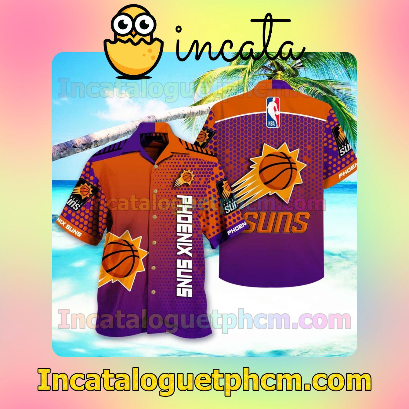 Phoenix Suns 3d Beach Shirt