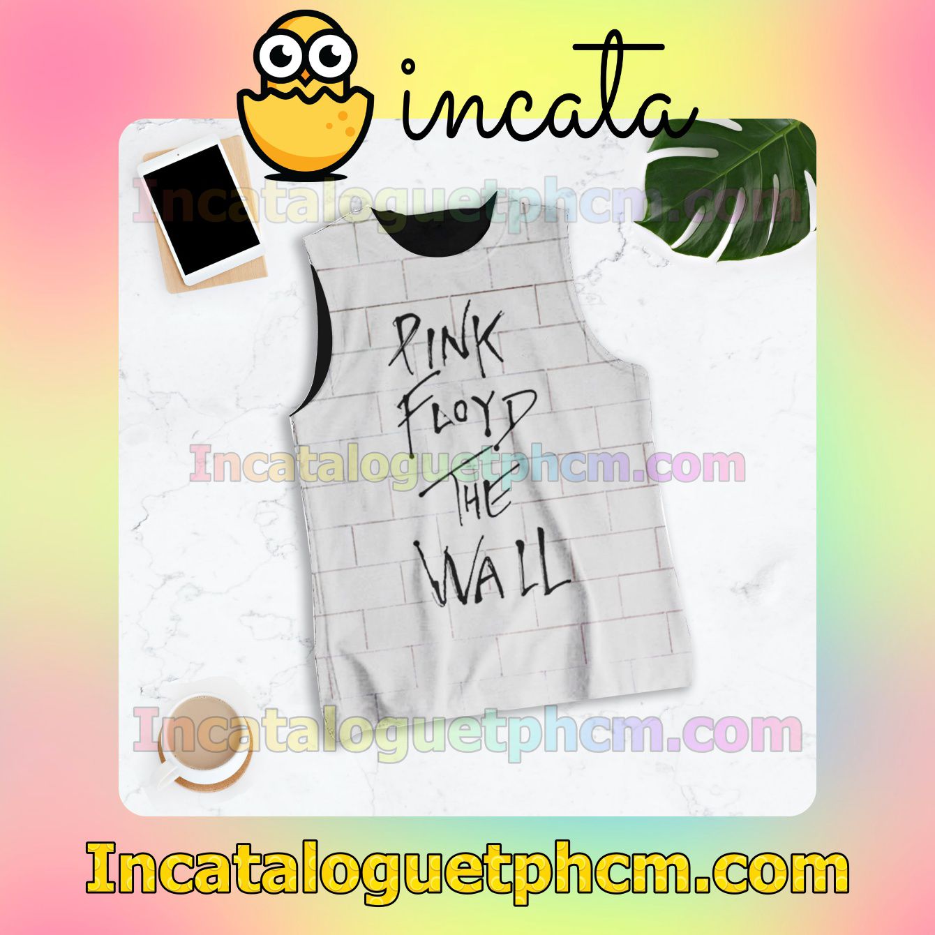 Pink Floyd The Wall Album Cover Racerback Tank