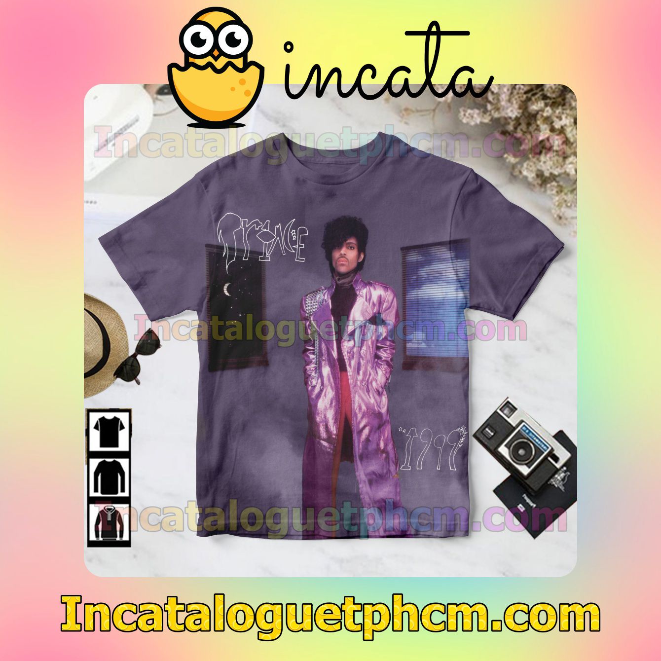 Prince 1999 Album Cover Purple Gift Shirt