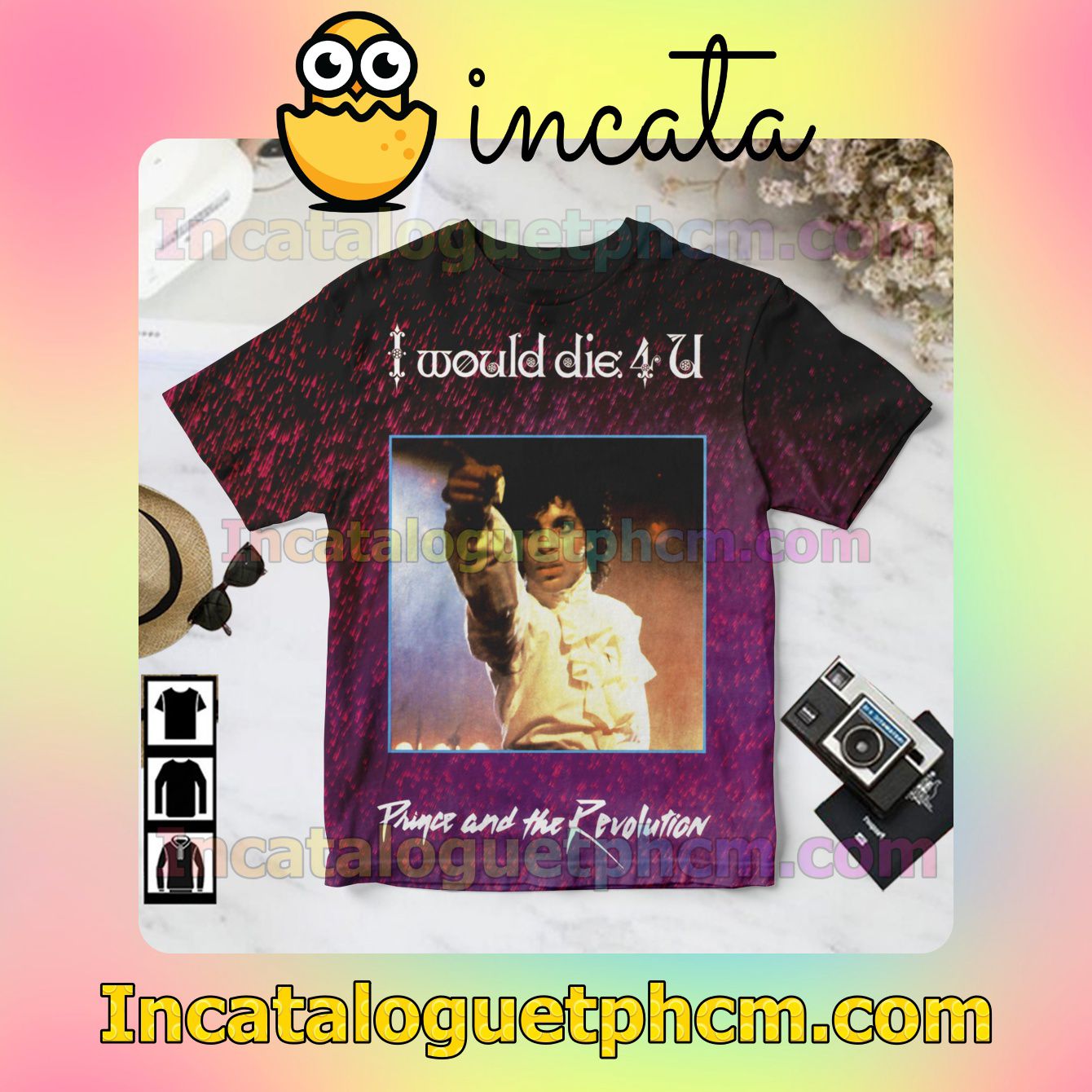 Prince I Would Die 4 U Single Cover Gift Shirt