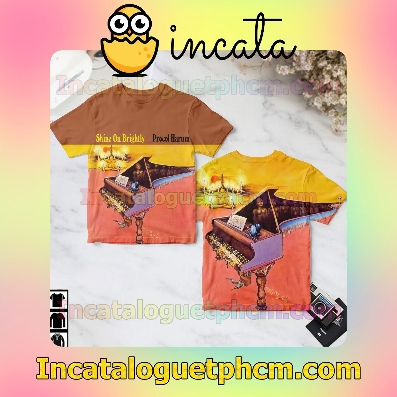 Procol Harum Shine On Brightly Album Cover Gift Shirt