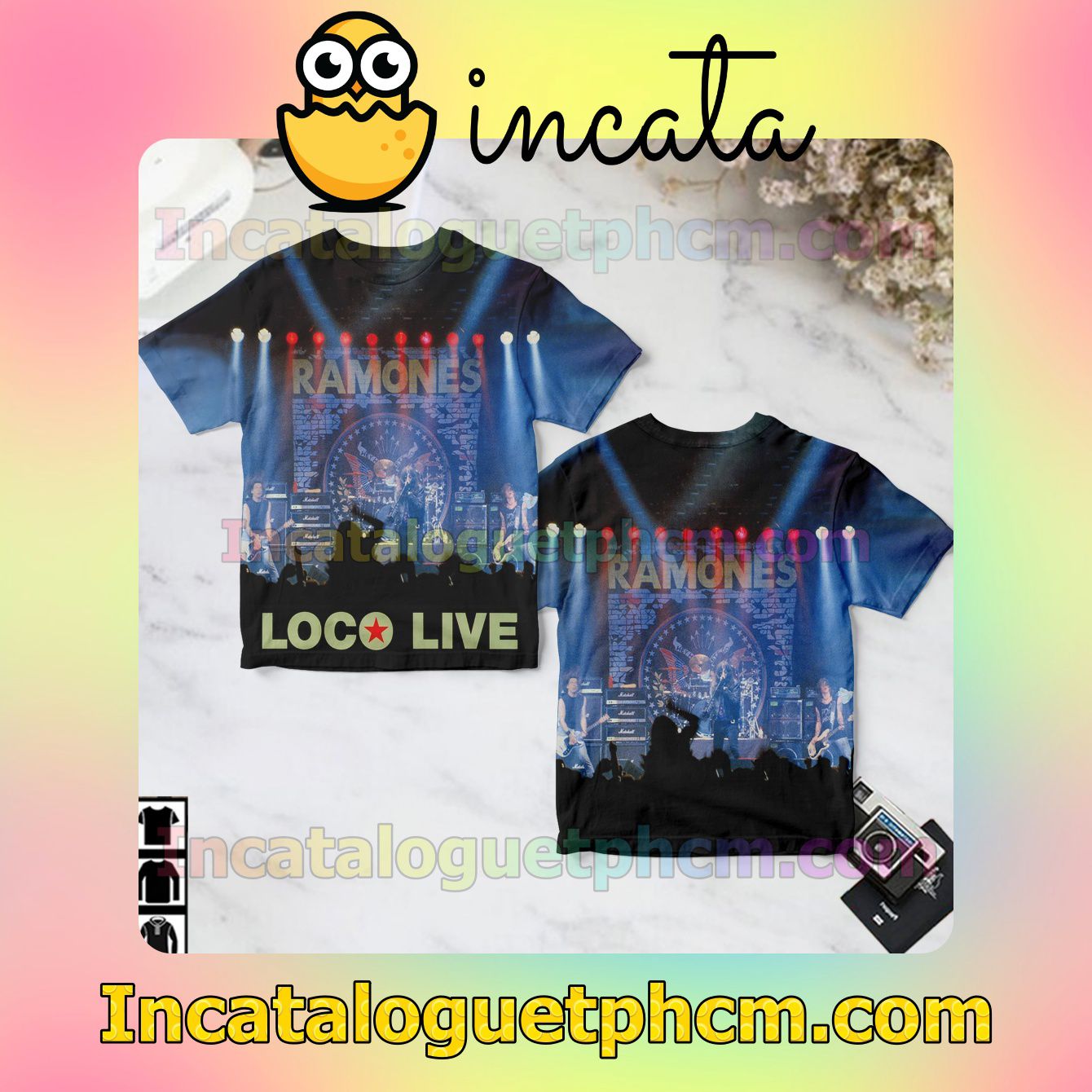 Ramones Loco Live Album Cover Gift Shirt