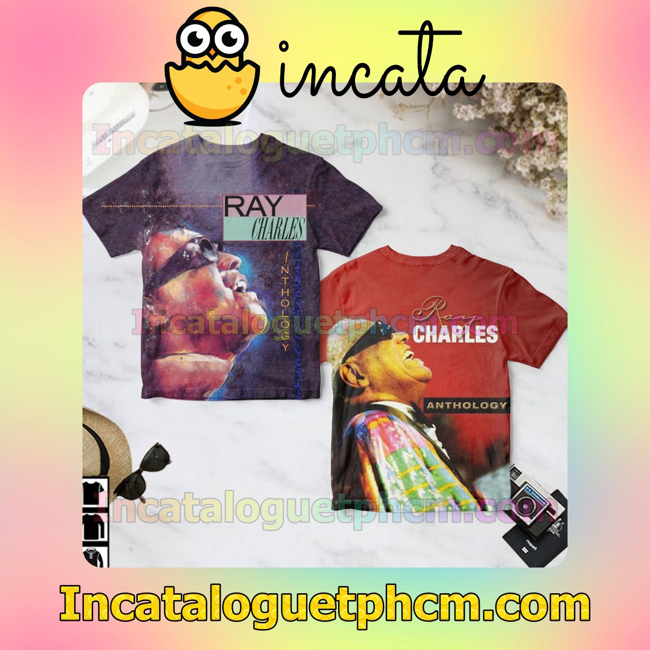 Ray Charles Anthology Album Cover Gift Shirt