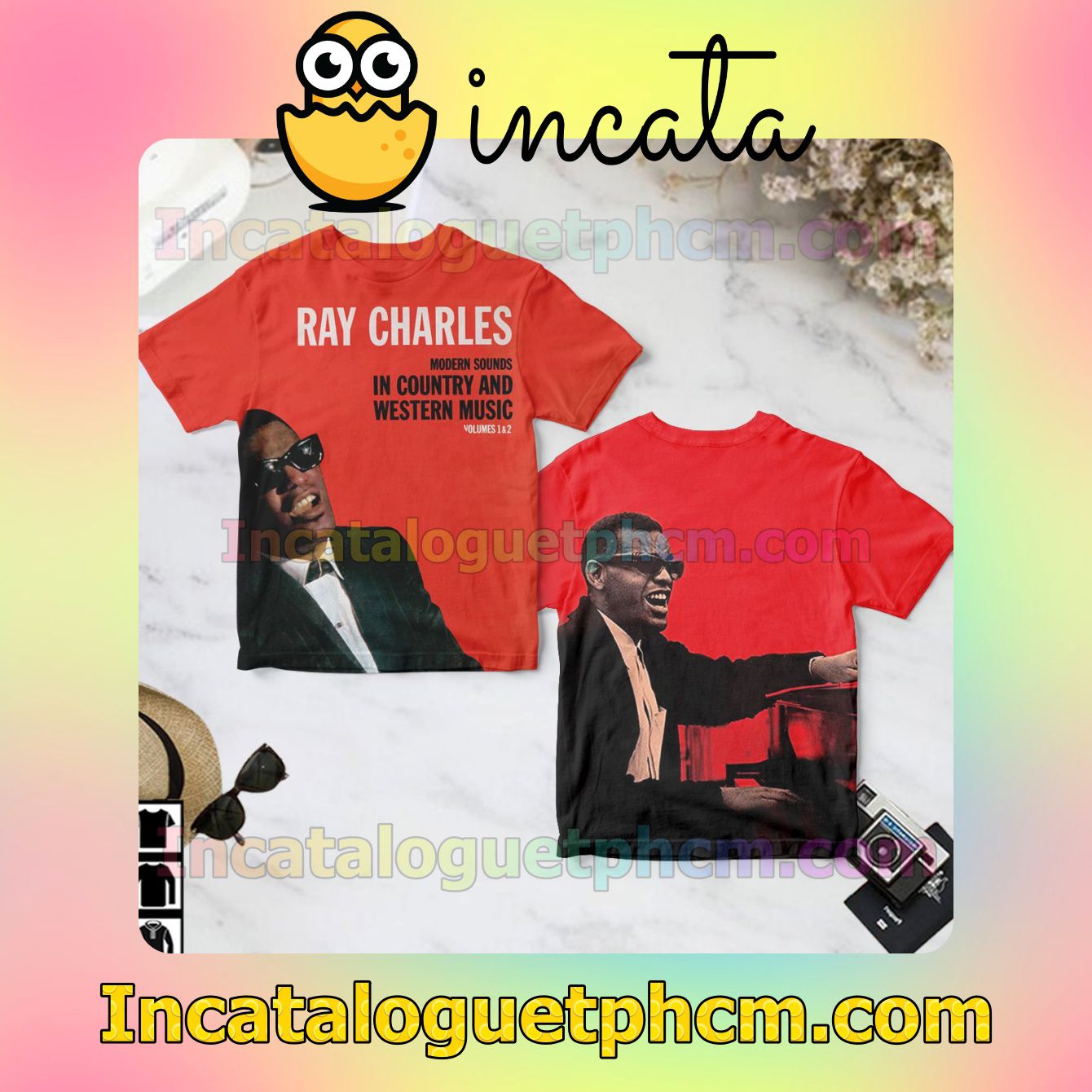 Ray Charles Modern Sounds In Country And Western Music Album Cover Gift Shirt