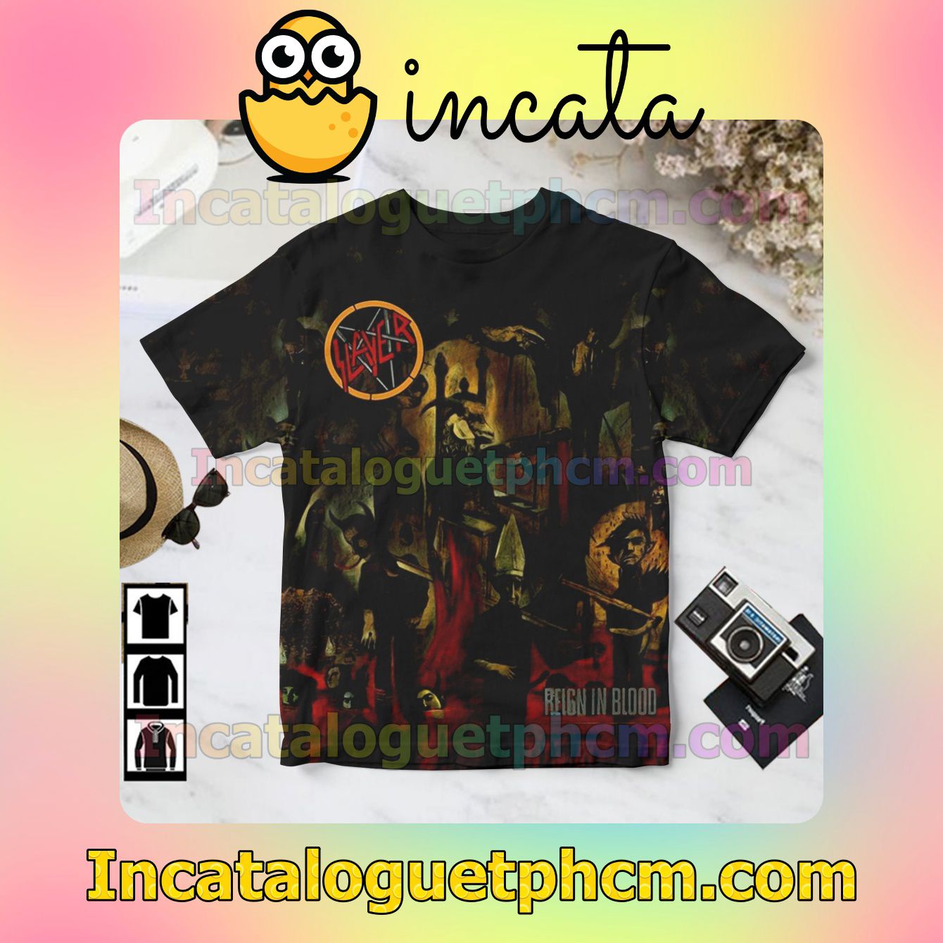 Reign In Blood Album Cover By Slayer Gift Shirt