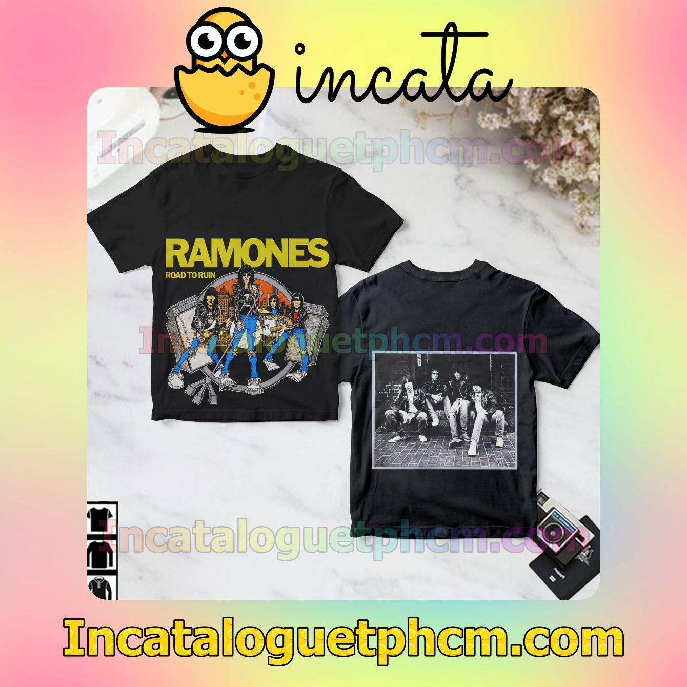 Road To Ruin Album By Ramones Black Gift Shirt