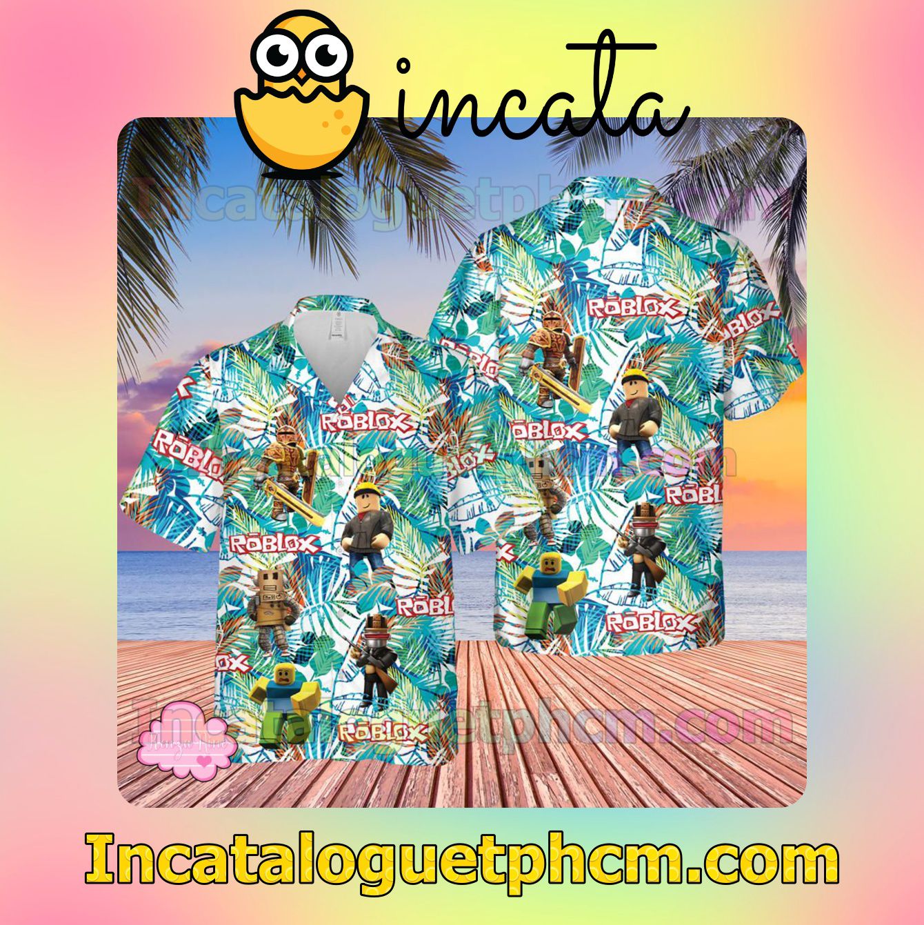 Roblox Gaming Summer Beach Shirt
