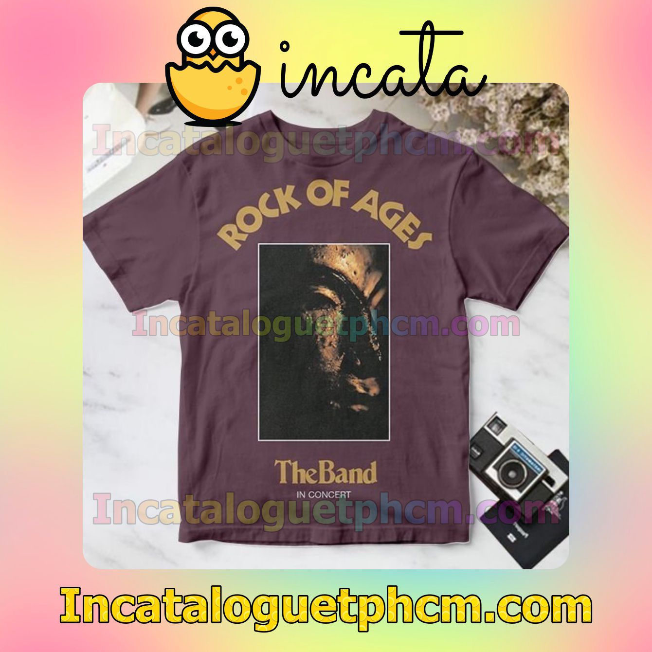 Rock Of Ages The Band In Concert Album Cover Personalized Shirt